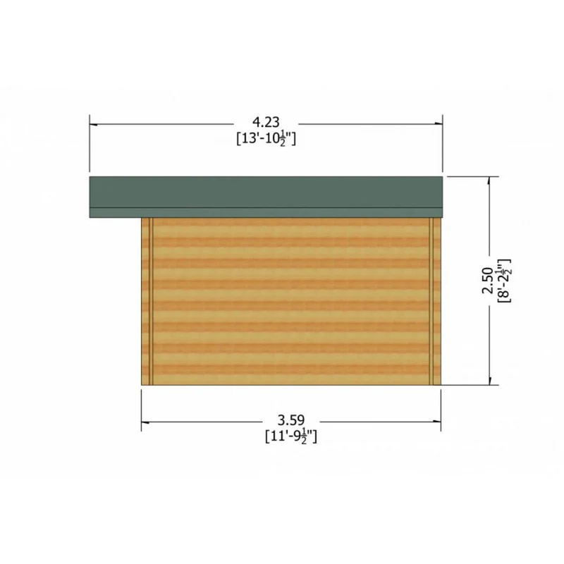 Shire Clipstone 11' 9" x 11' 9" Apex Log Cabin - Premium 44mm Cladding Tongue & Groove - Image 7