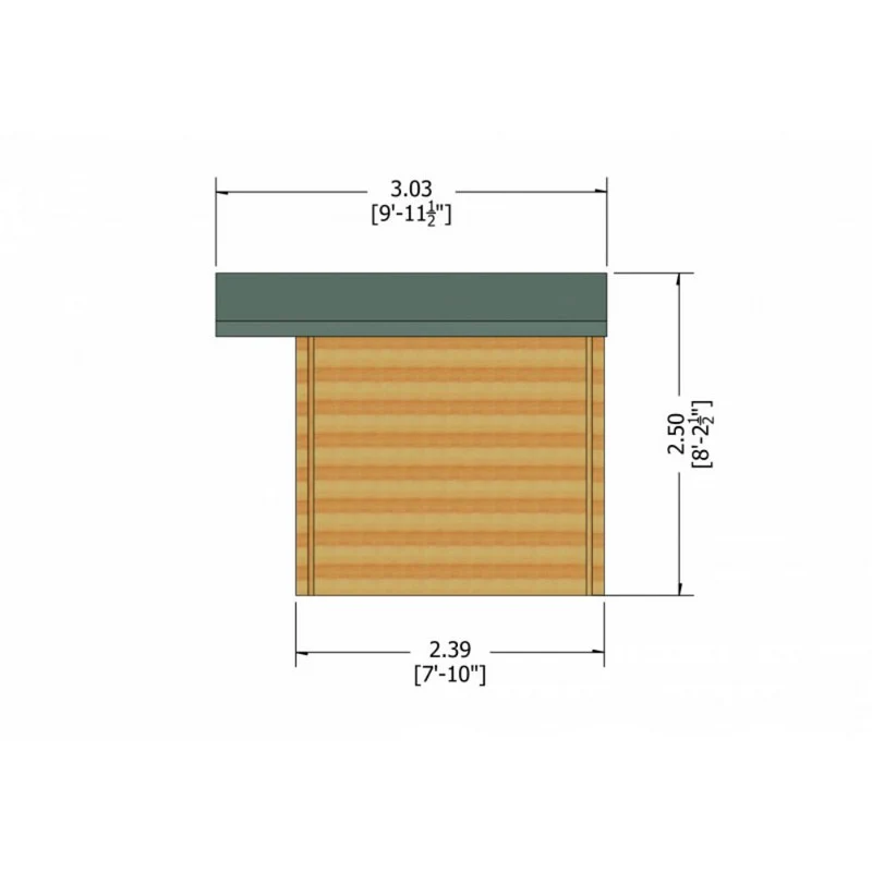 Clipstone 7' x 11' 9" Apex Log Cabin - Premium 28mm Cladding Tongue & Groove - Image 9