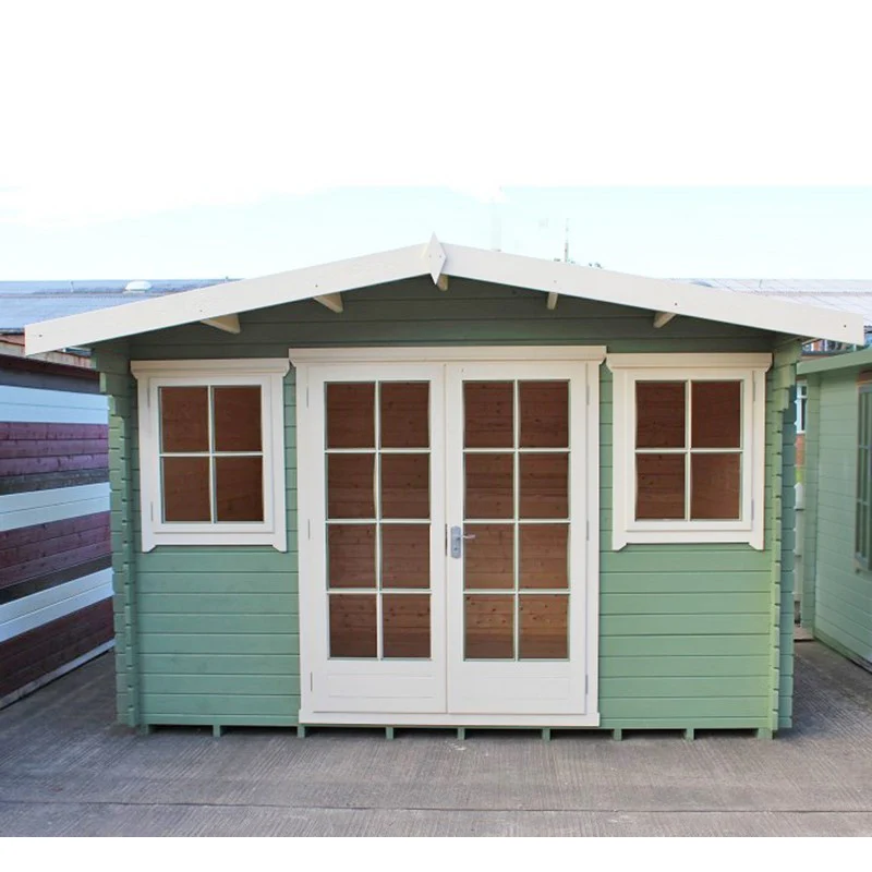 Shire Clipstone 11' 9" x 9' 9" Apex Log Cabin - Premium 44mm Cladding Tongue & Groove - Image 3