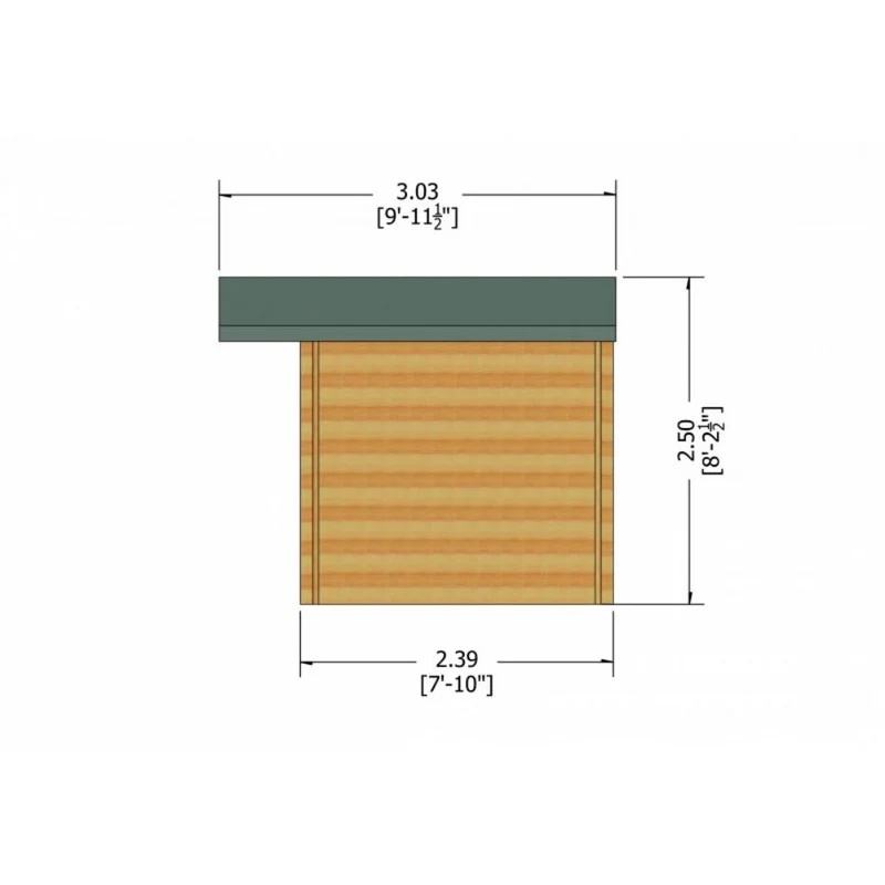 Shire Clipstone 13' 8" x 7' 10" Apex Log Cabin - Premium 34mm Cladding Tongue & Groove - Image 7
