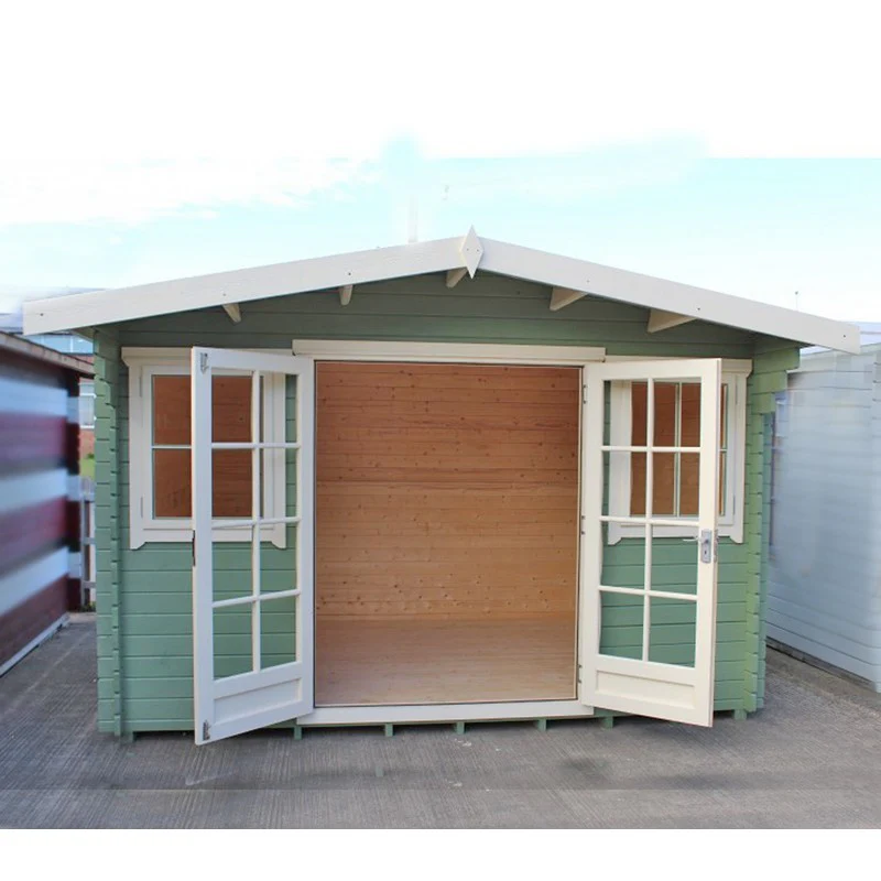 Shire Clipstone 15' 6" x 15' 8" Apex Log Cabin - Premium 34mm Cladding Tongue & Groove - Image 2