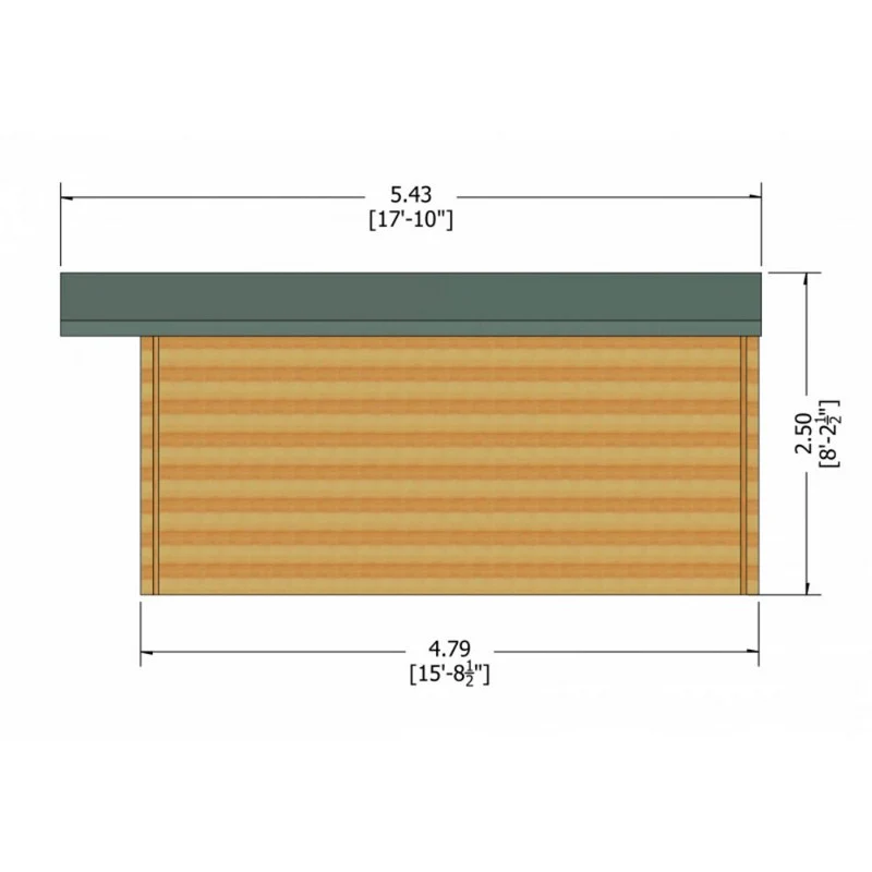 Shire Clipstone 15' 8" x 15' 8" Apex Log Cabin - Premium 28mm Cladding Tongue & Groove - Image 8