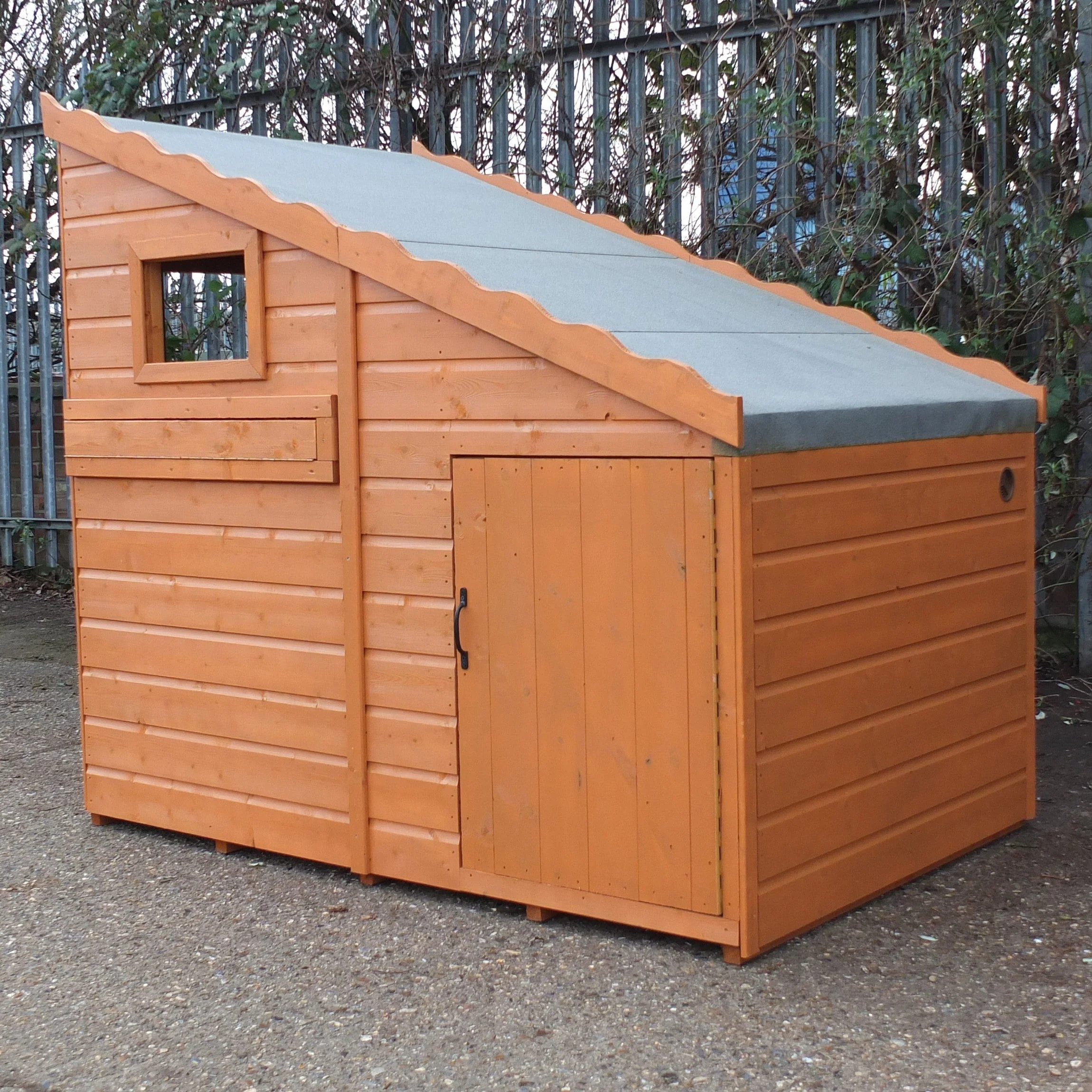 Command Post 3' 8" x 5' 10" Pent Children's Playhouse - Premium Dip Treated Shiplap - Image 5