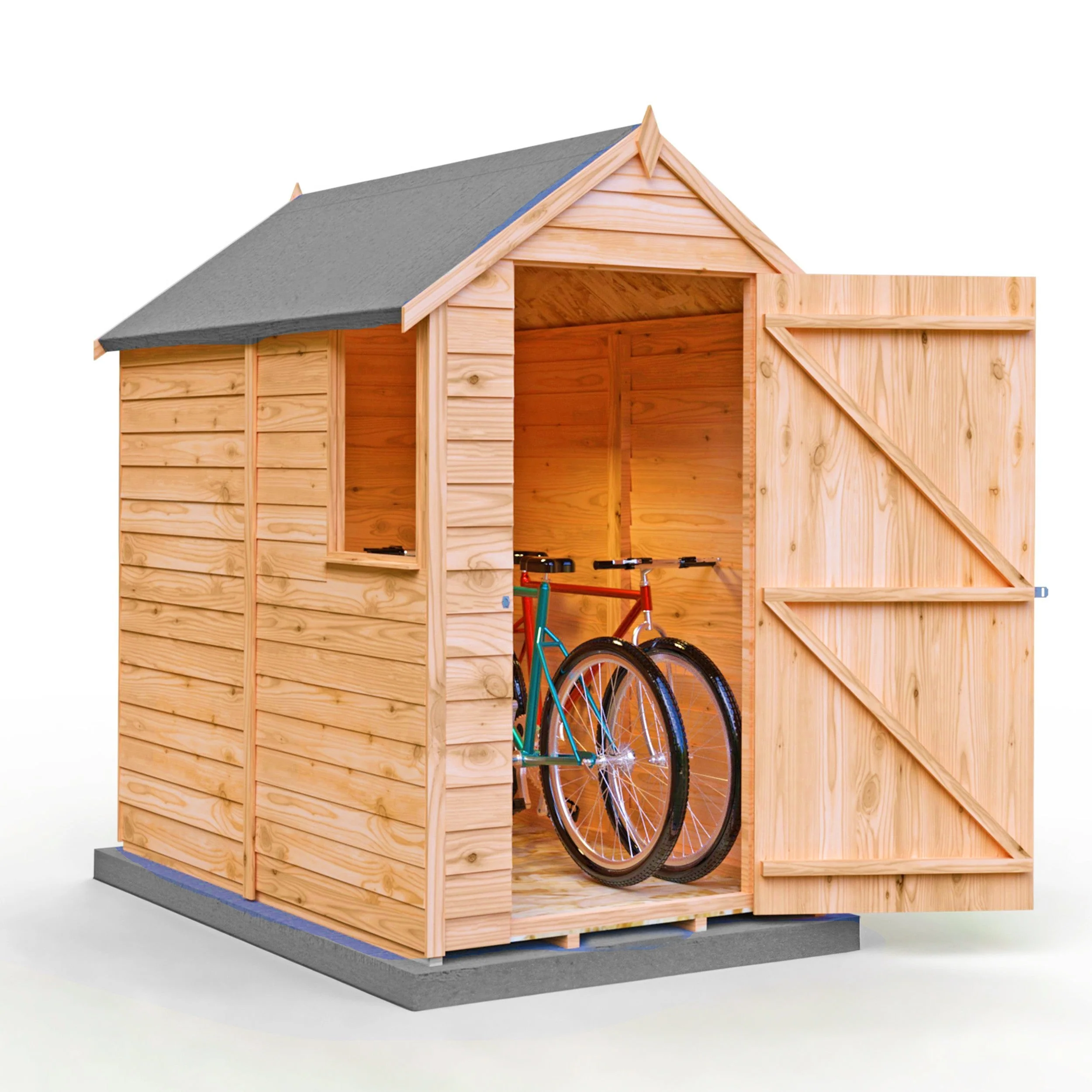 Cromer 3' 8" x 5' 11" Apex Shed - Premium Pressure Treated Overlap - Image 8