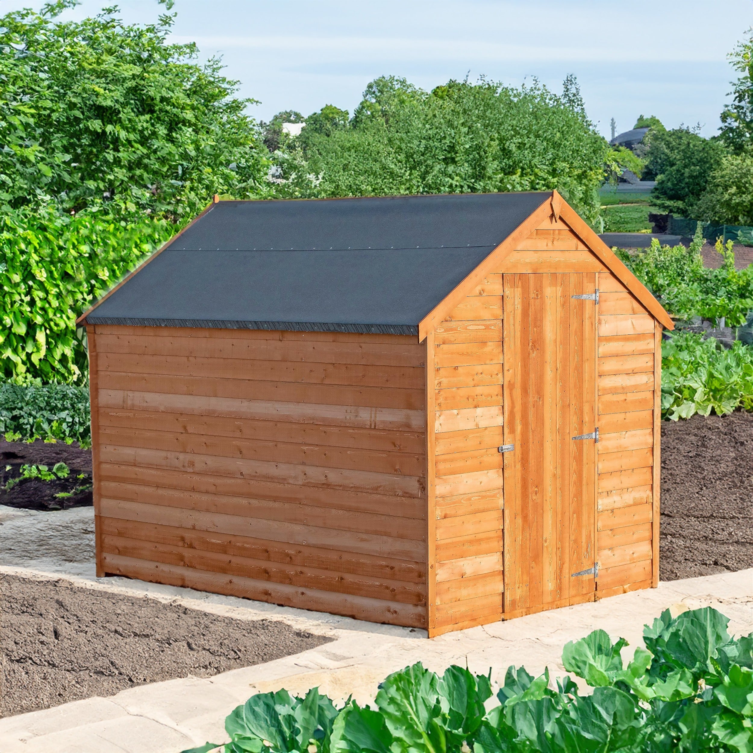 Cromer 5' 9" x 7' 10" Apex Shed - Budget Dip Treated Overlap - Image 2