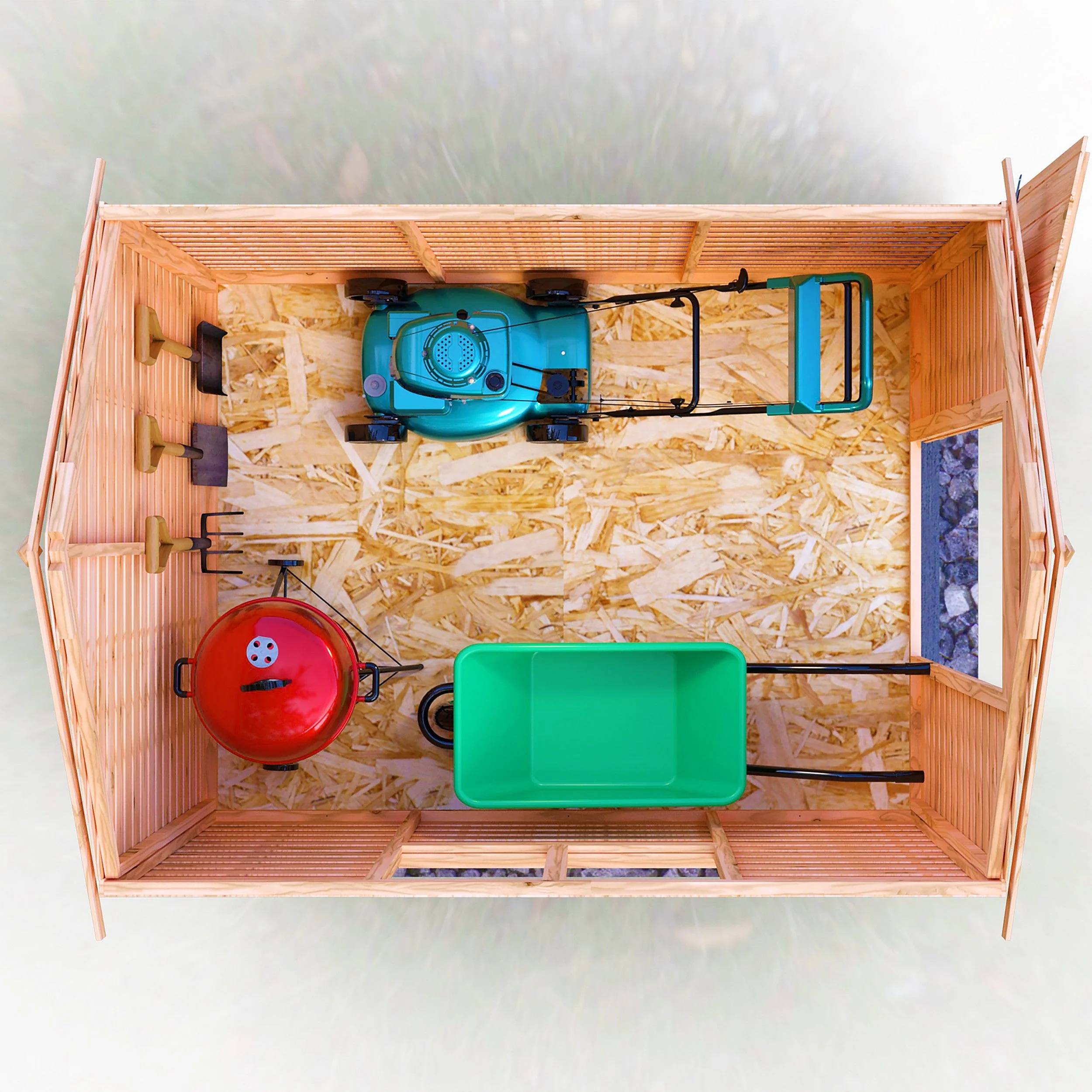 Cromer 5' 9" x 7' 10" Apex Shed - Budget Dip Treated Overlap - Image 6