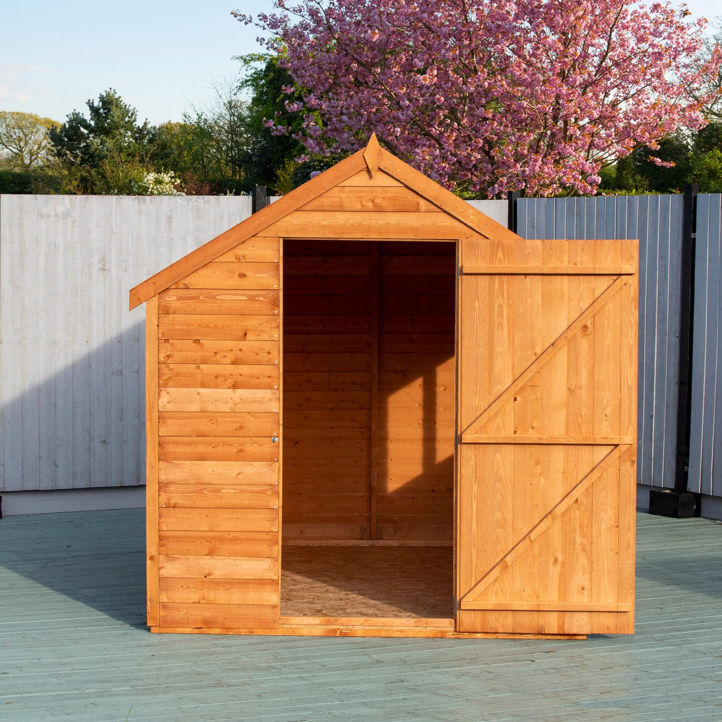Cromer 5' 9" x 7' 10" Apex Shed - Budget Dip Treated Overlap - Image 9