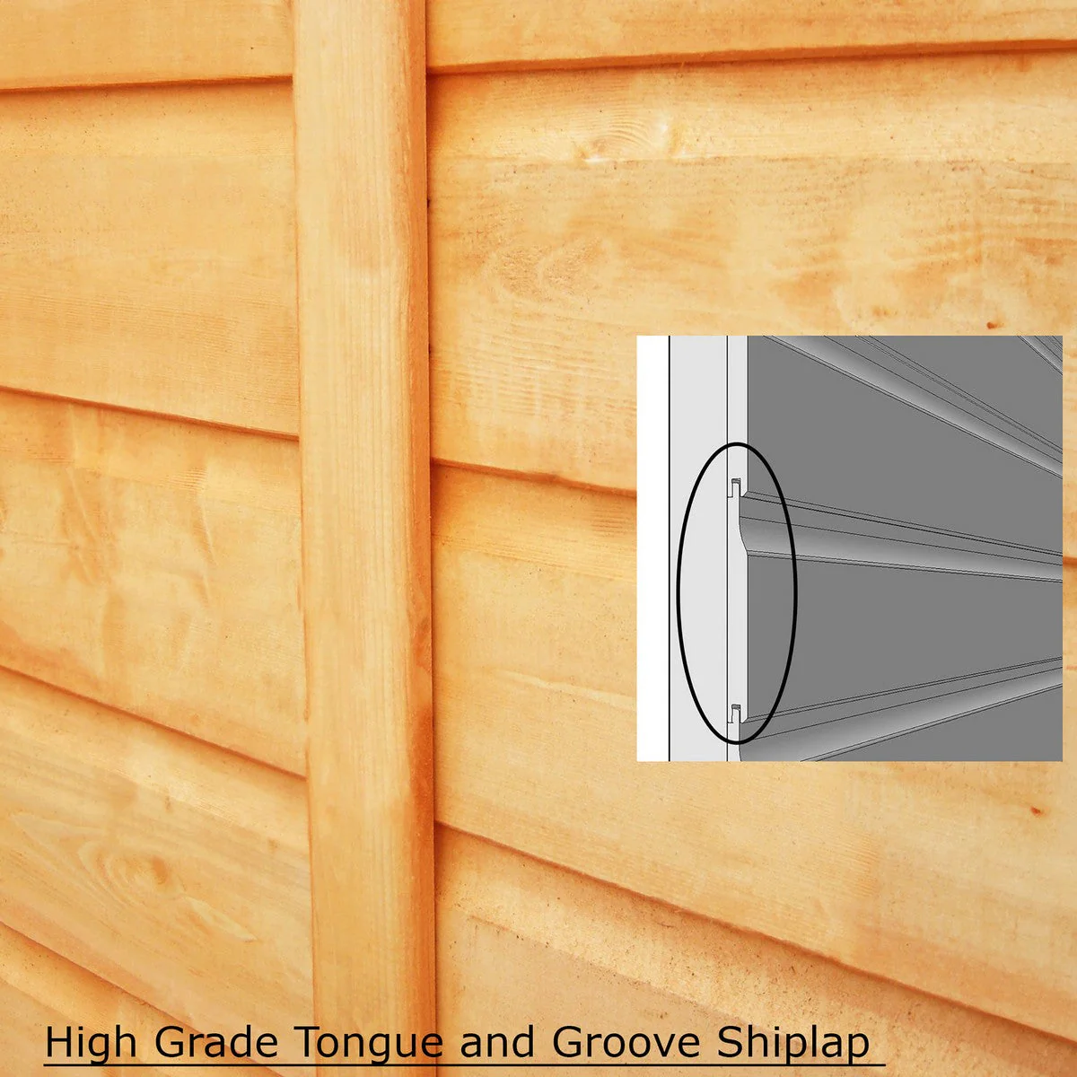 Shire Dahlia 5' 9" x 15' 8" Pent Summerhouse - Premium Dip Treated Overlap - Image 13