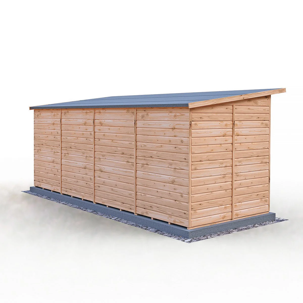 Shire Dahlia 5' 9" x 15' 8" Pent Summerhouse - Premium Dip Treated Overlap - Image 8