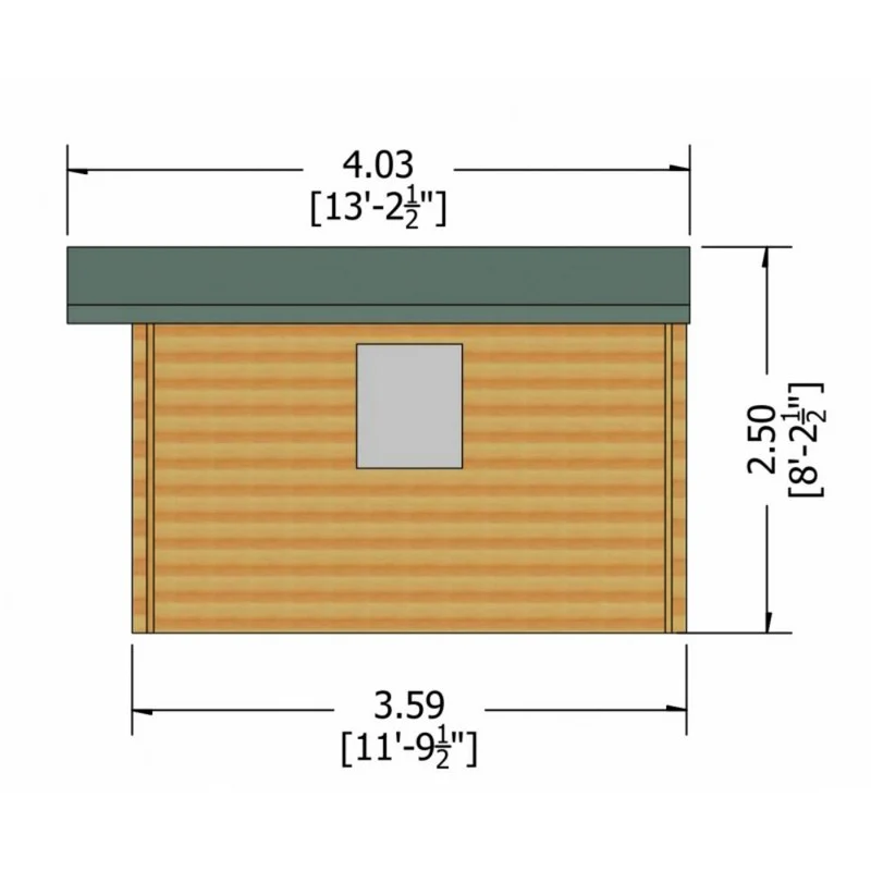 Shire Dalby 9' 9" x 11' 9" Apex Log Cabin - Premium 28mm Cladding Tongue & Groove - Image 7