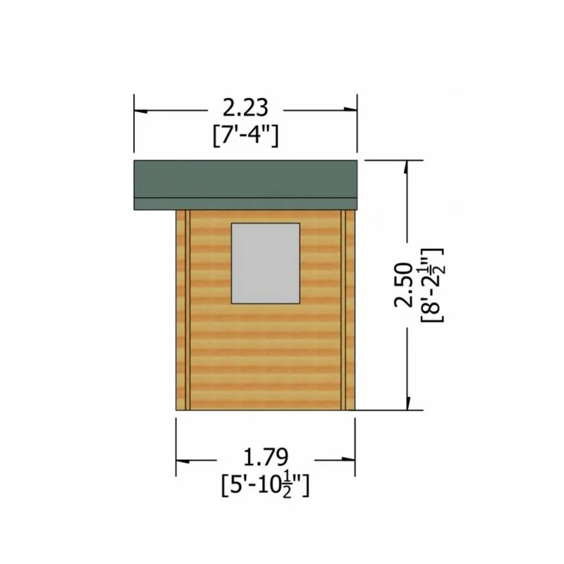 Shire Dalby 9' 9" x 5' 10" Apex Log Cabin - Premium 70mm Cladding Tongue & Groove - Image 8