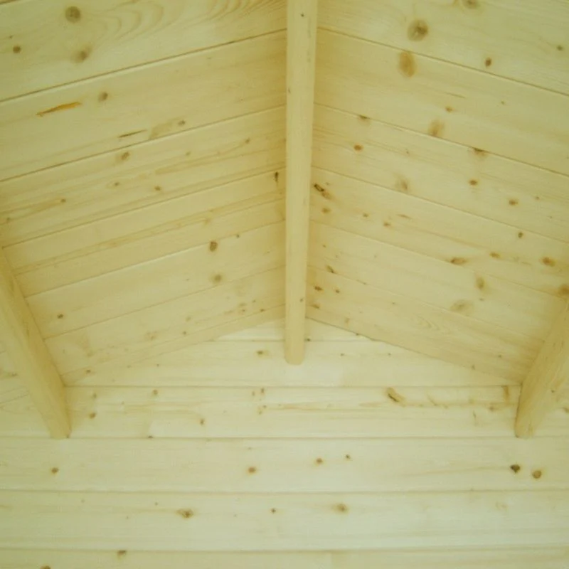 Danbury 8' x 8' 9" Apex Log Cabin - Premium 19mm Cladding Log Clad - Image 3