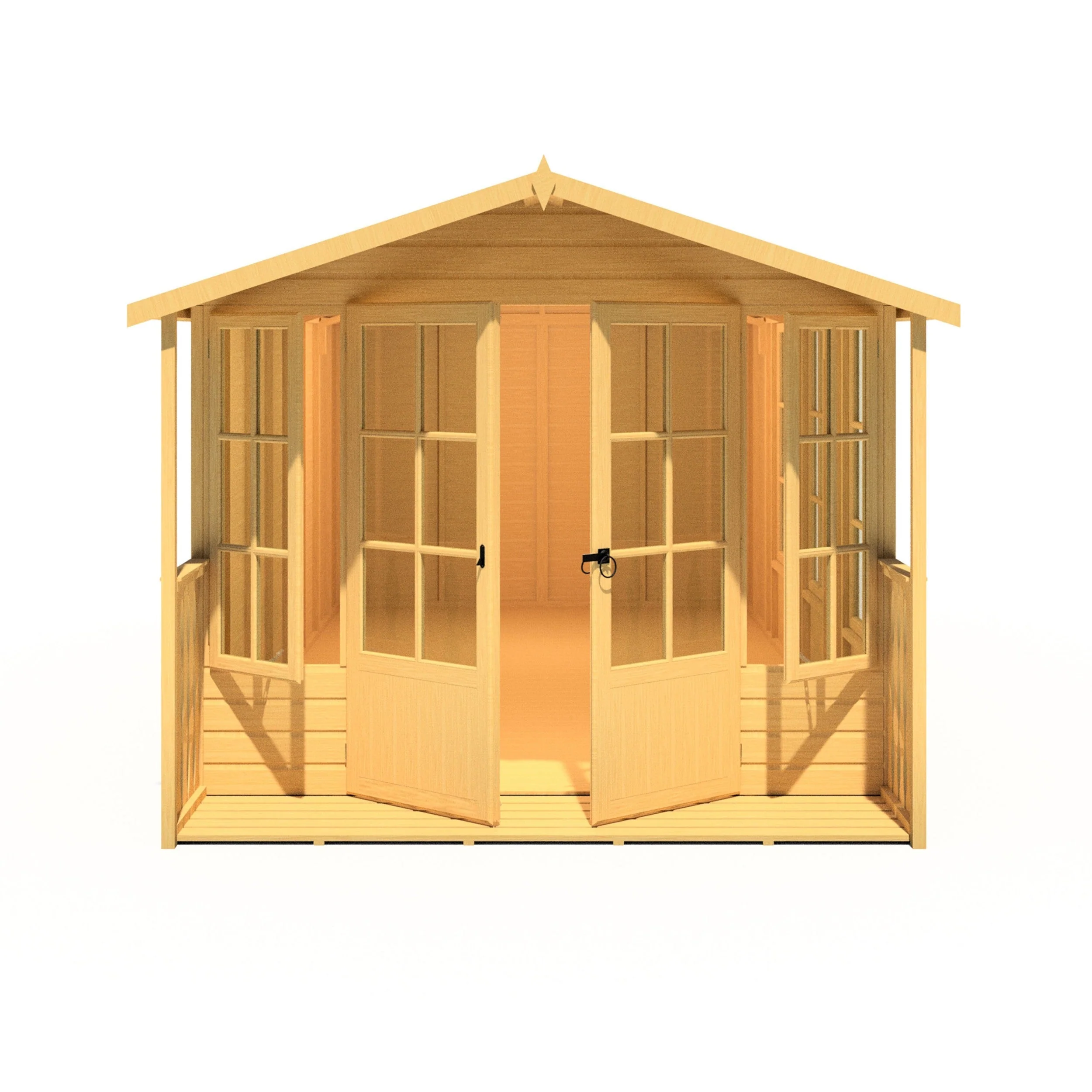 Shire Delmora 15' 5" x 8' Apex Summerhouse - Premium Dip Treated Shiplap - Image 5
