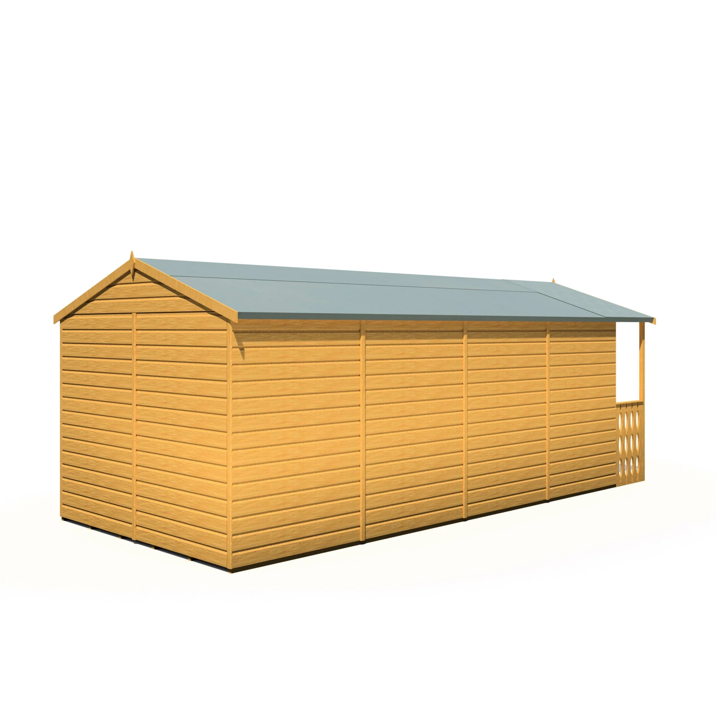 Shire Delmora 15' 5" x 8' Apex Summerhouse - Premium Dip Treated Shiplap - Image 7