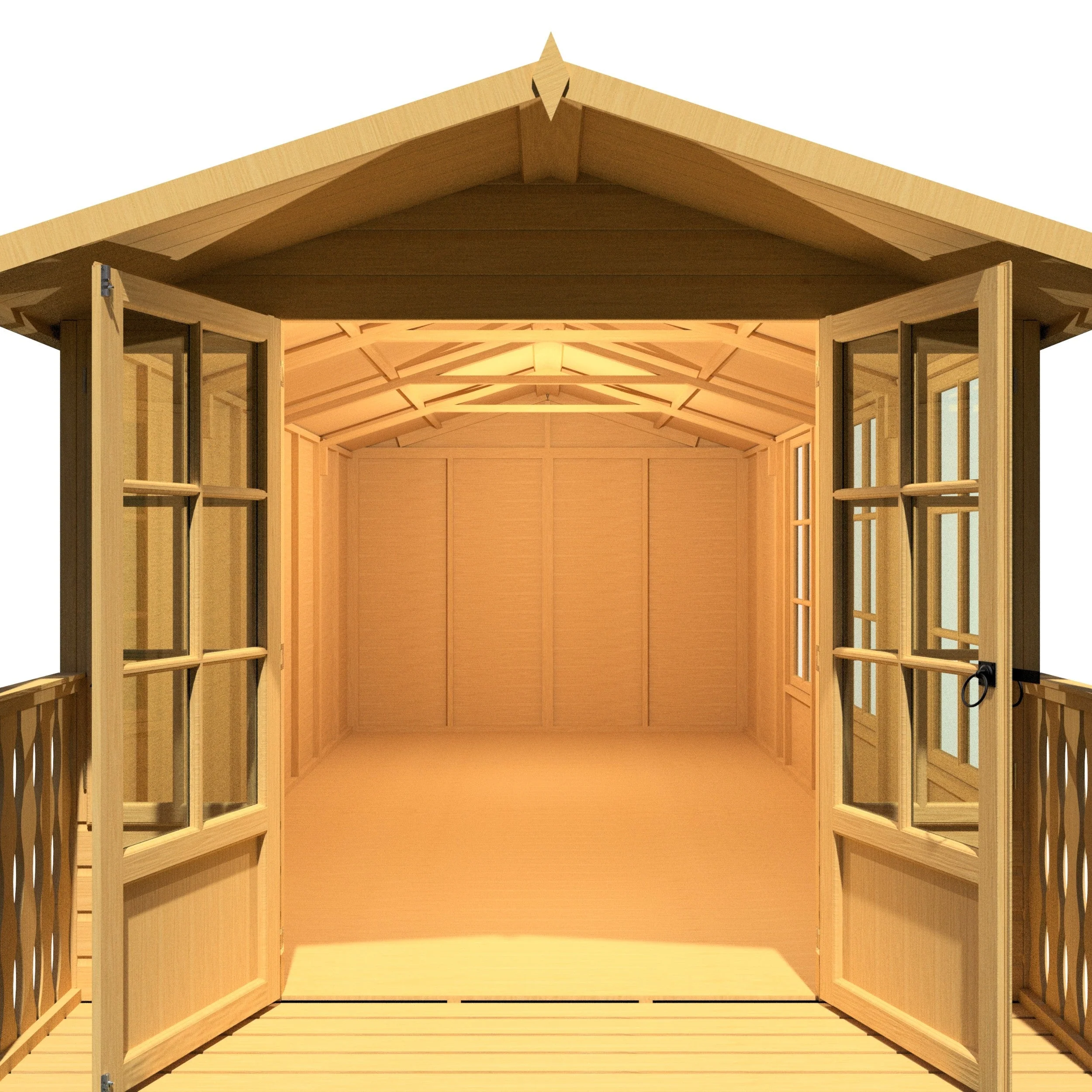 Shire Delmora 15' 5" x 8' Apex Summerhouse - Premium Dip Treated Shiplap - Image 9