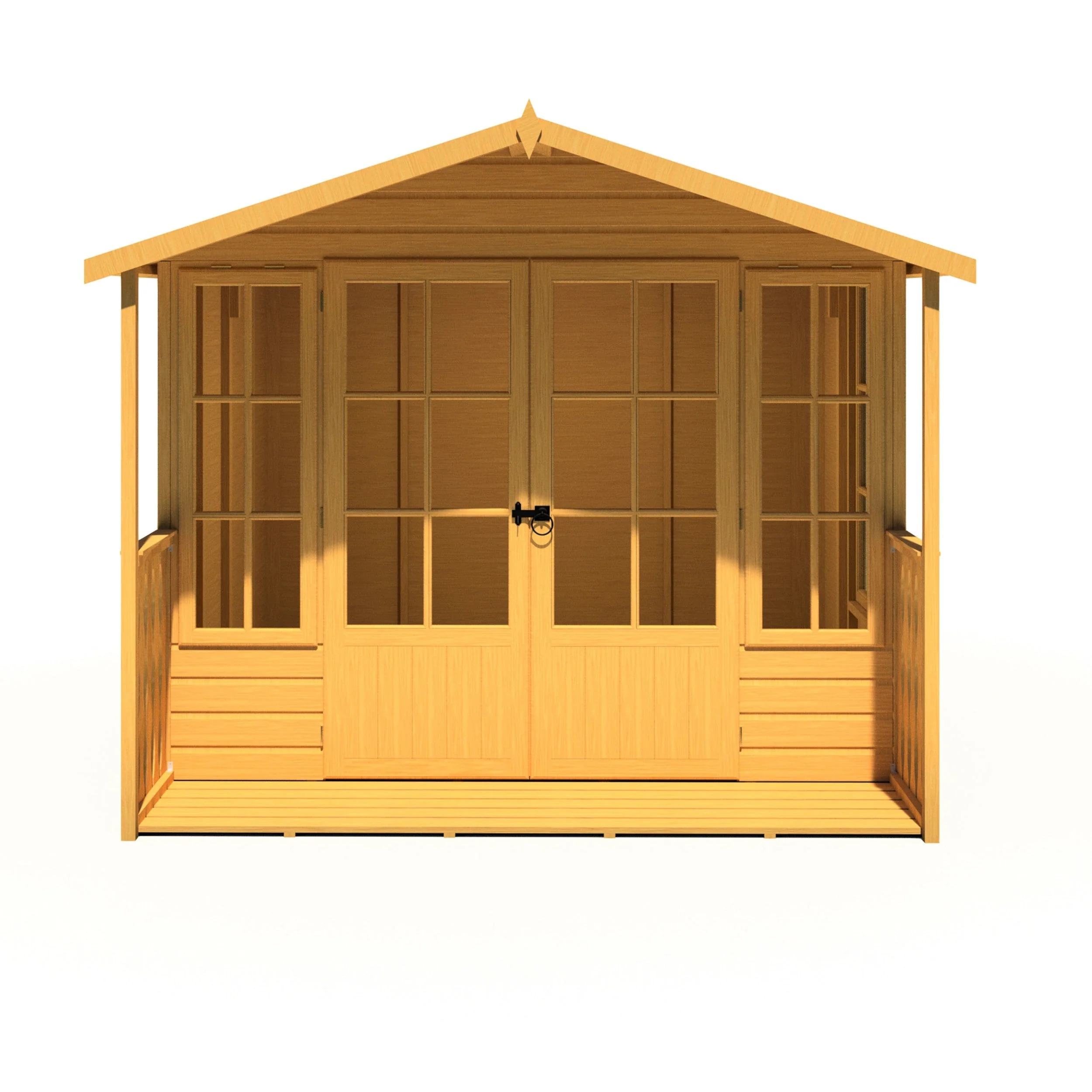 Shire Delmora 7' 7" x 8' Apex Summerhouse - Premium Dip Treated Shiplap - Image 5