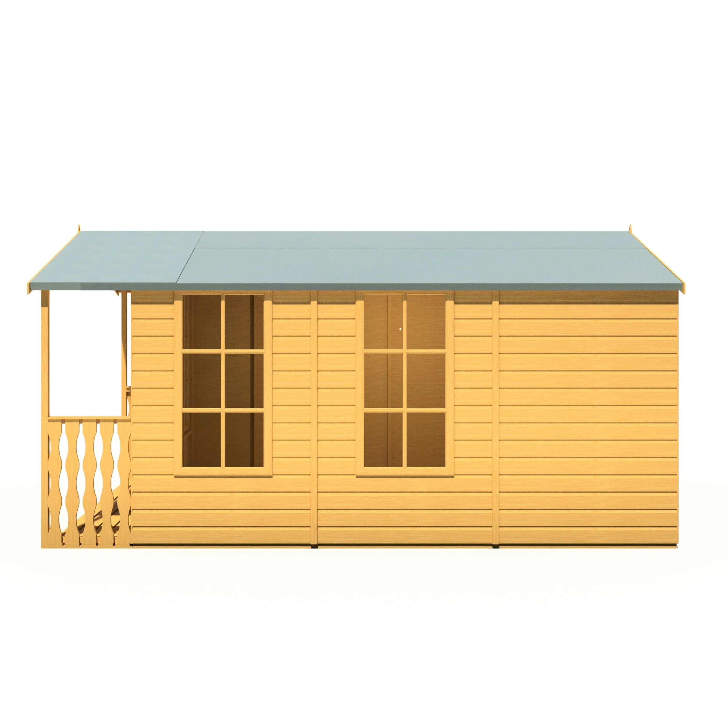 Shire Delmora 11' 6" x 8' Apex Summerhouse - Premium Dip Treated Shiplap - Image 7