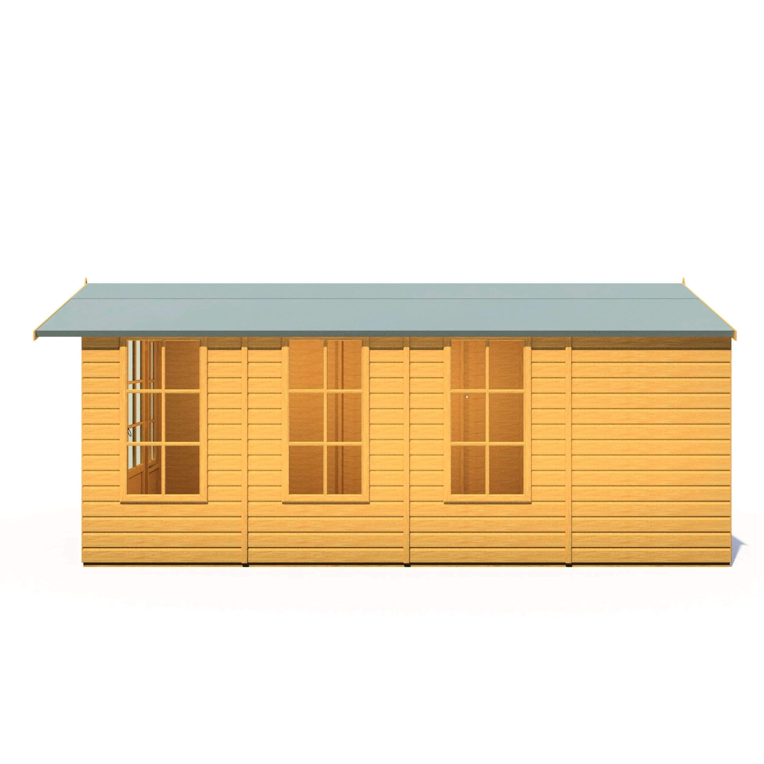 Shire Delmora 15' 5" x 8' Apex Summerhouse - Premium Dip Treated Shiplap - Image 6