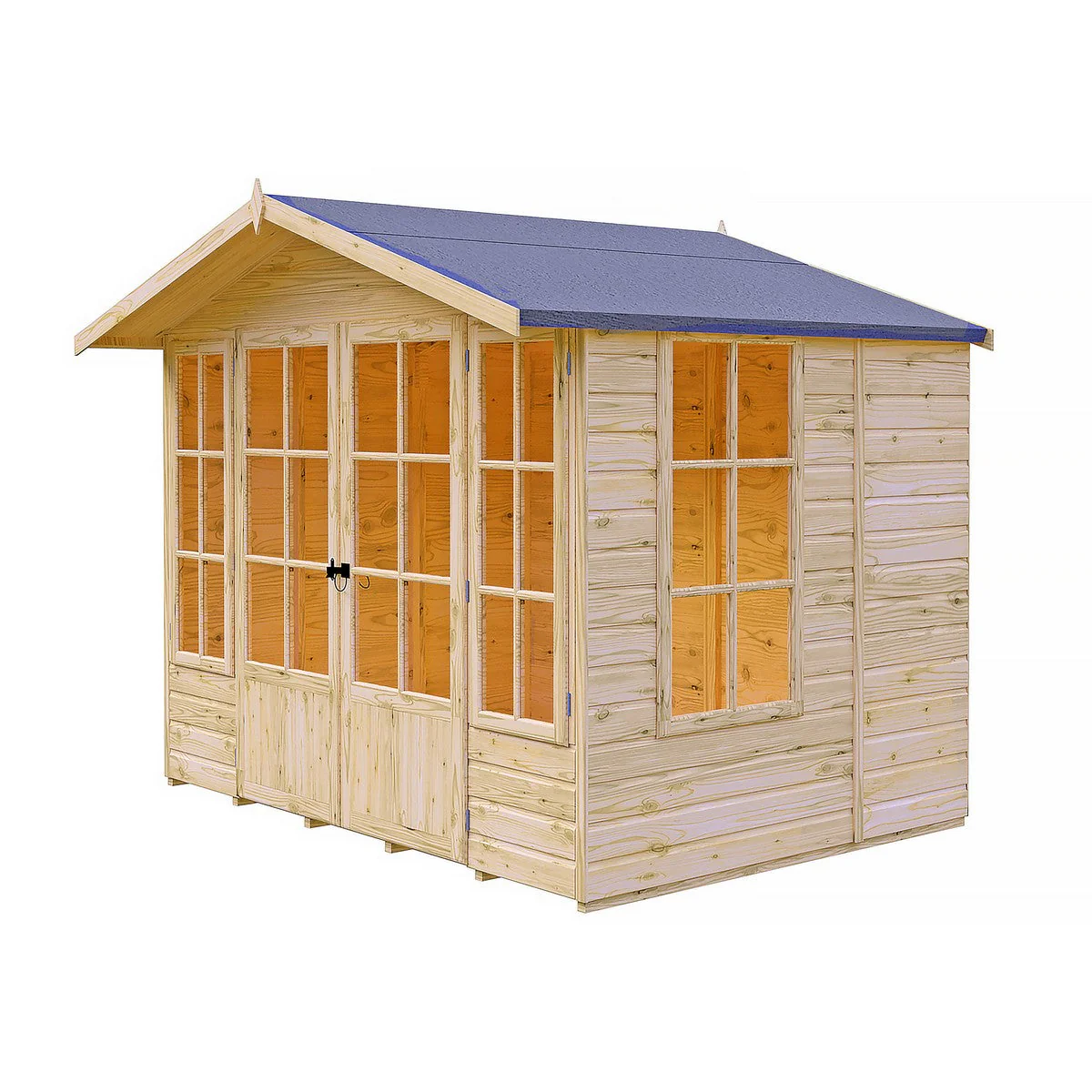 Shire Delmora 5' 7" x 8' Apex Summerhouse - Premium Dip Treated Shiplap - Image 12
