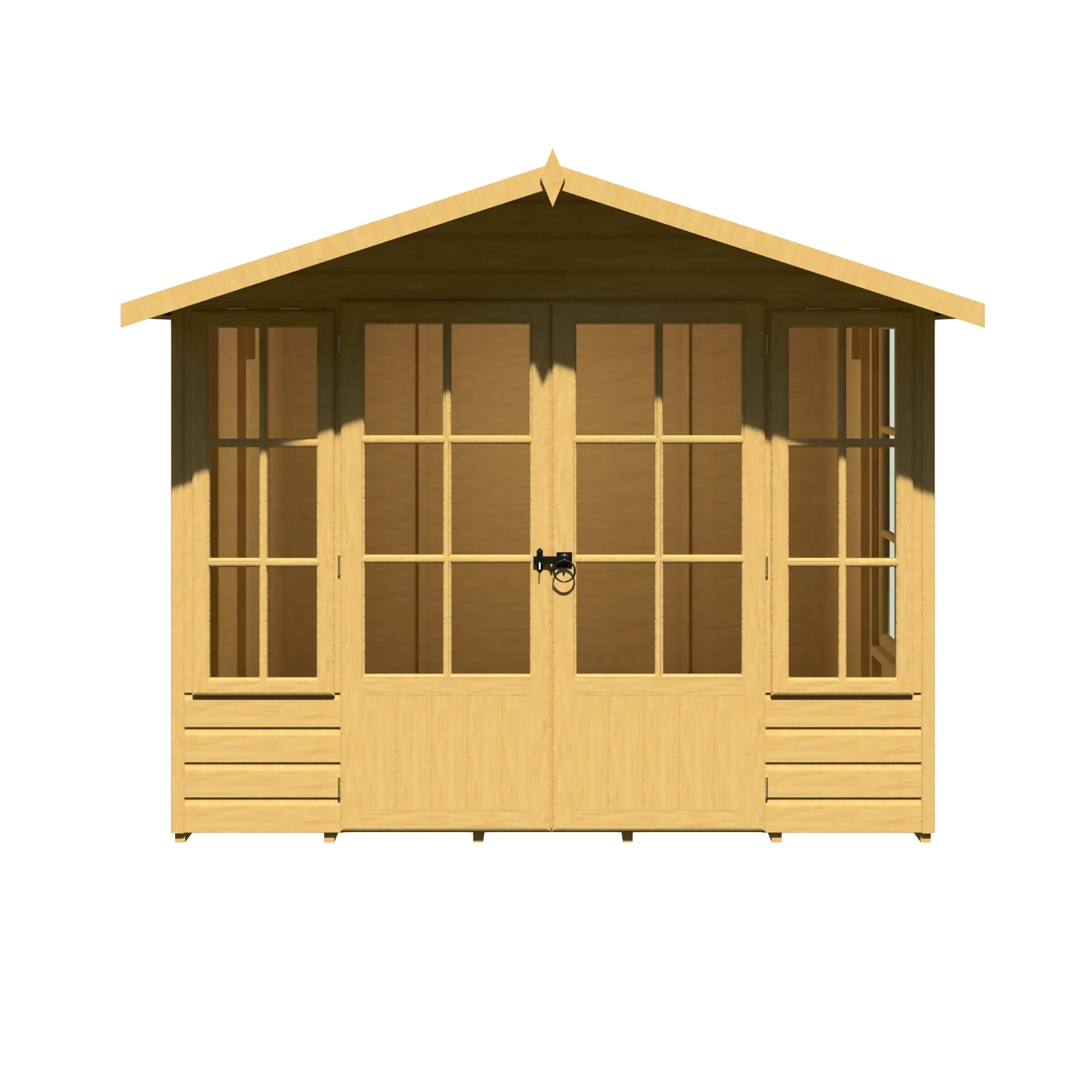 Shire Delmora 7' 7" x 8' Apex Summerhouse - Premium Dip Treated Shiplap - Image 5