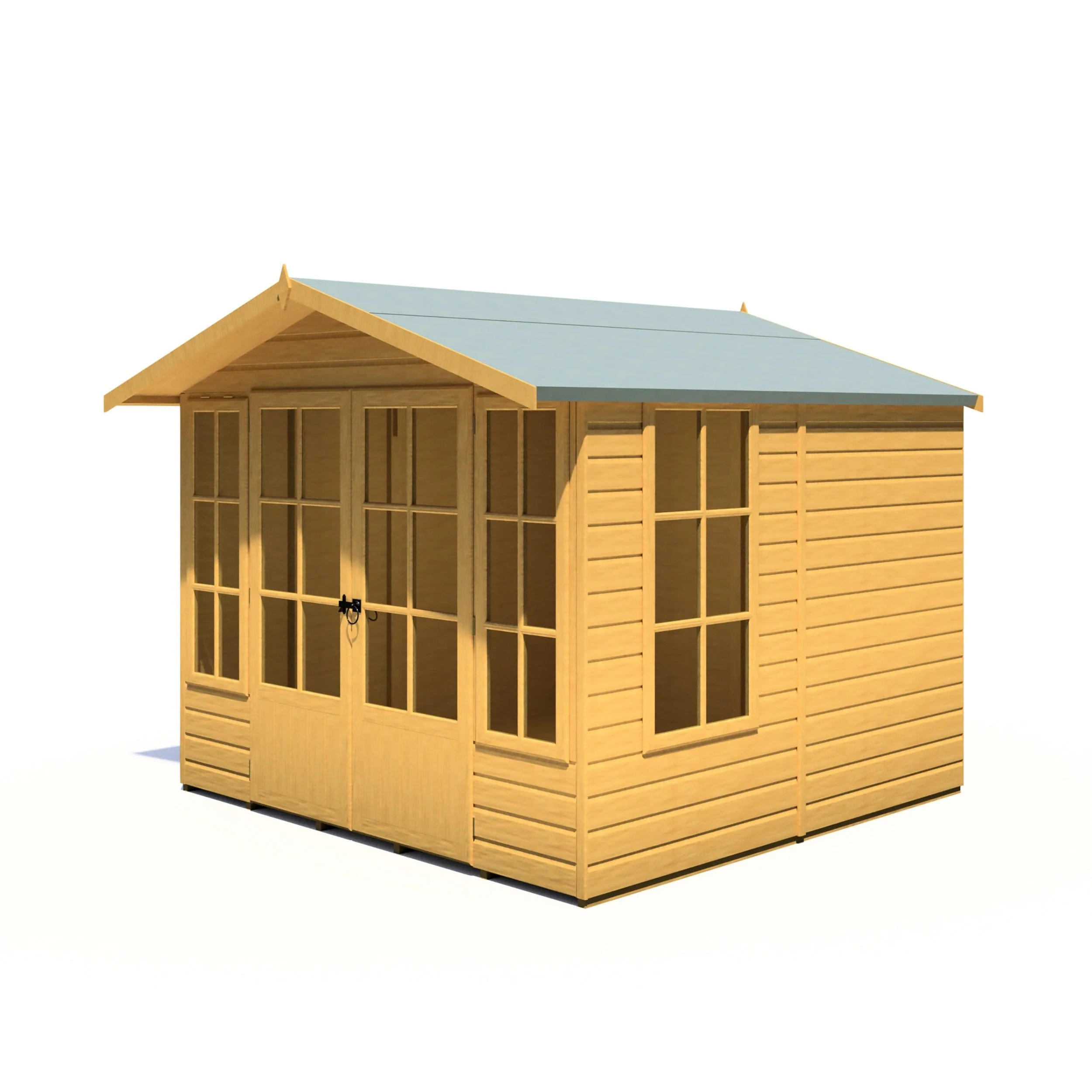 Shire Delmora 7' 7" x 8' Apex Summerhouse - Premium Dip Treated Shiplap - Image 6