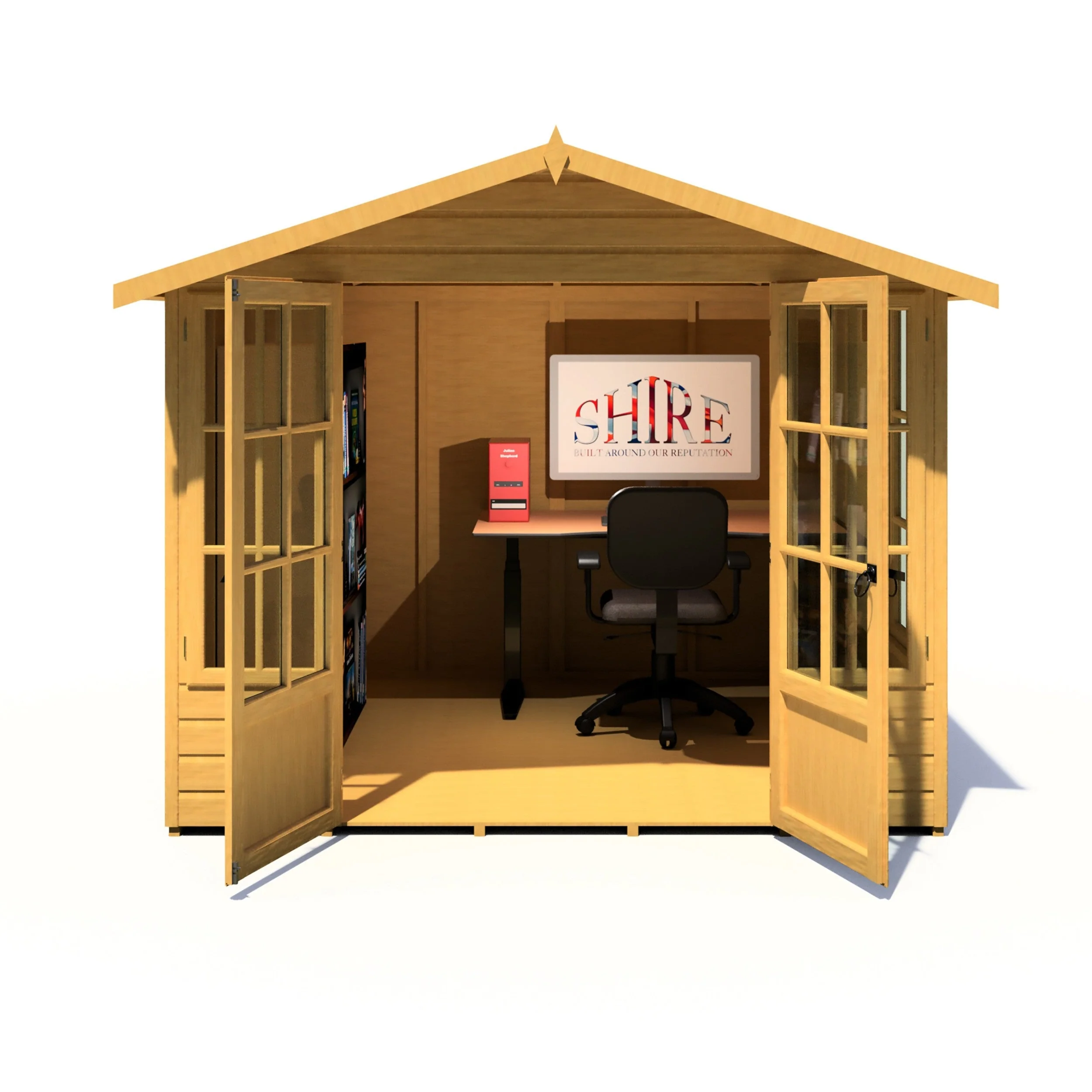 Shire Delmora 7' 7" x 8' Apex Summerhouse - Premium Dip Treated Shiplap - Image 9