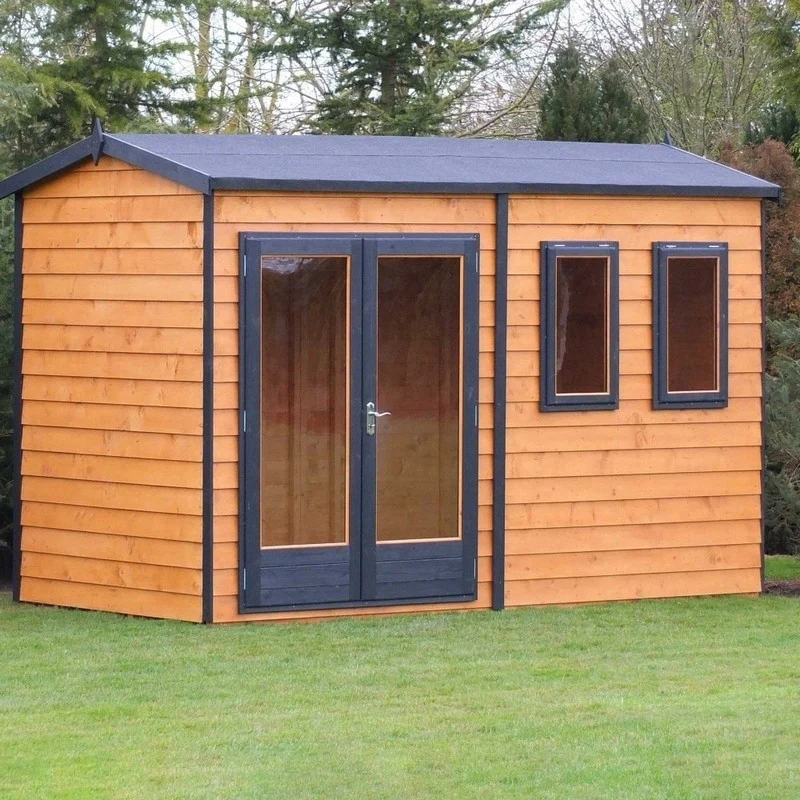 Shire Drayton 10' 4" x 9' 10" Reverse Apex Garden Studio - Premium Dip Treated Tongue & Groove - Image 2