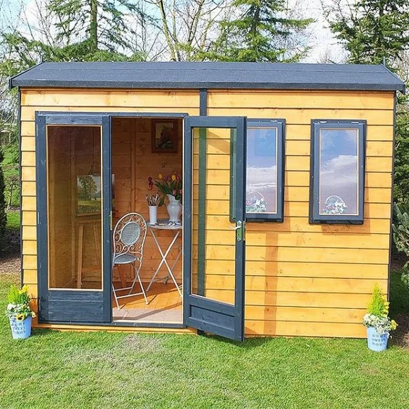 Shire Drayton 7' 3" x 11' 9" Reverse Apex Garden Studio - Premium Dip Treated Tongue & Groove - Image 3