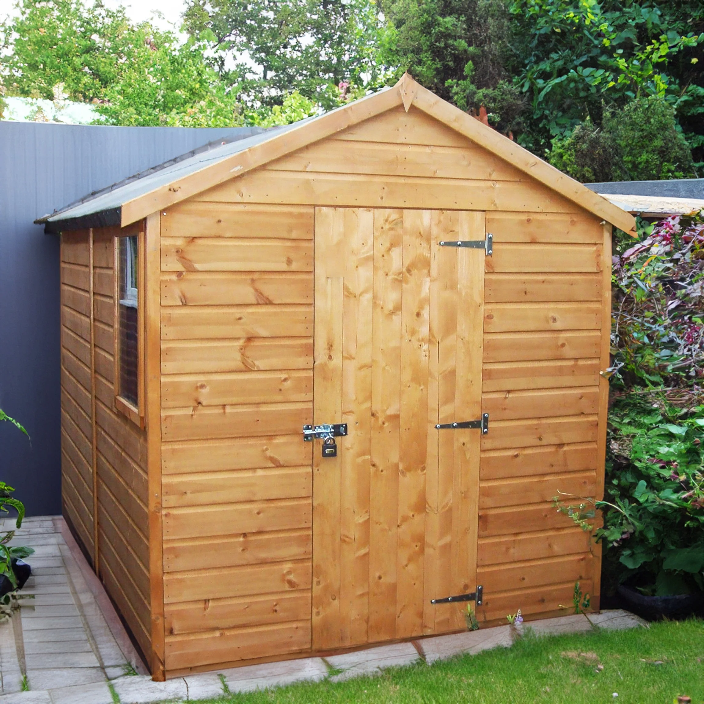 Durham 5' 9" x 7' 10" Apex Shed - Premium Dip Treated Shiplap - Image 5