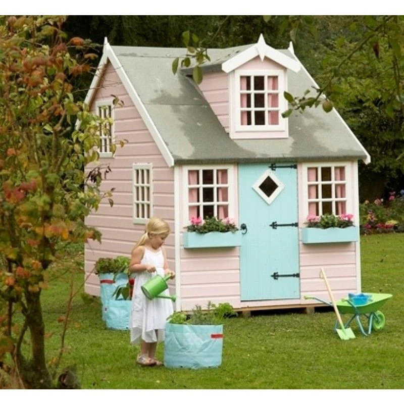 Shire Enchanted 5' 10" x 7' 10" Dormer Children's Playhouse - Premium Dip Treated Shiplap - Image 2