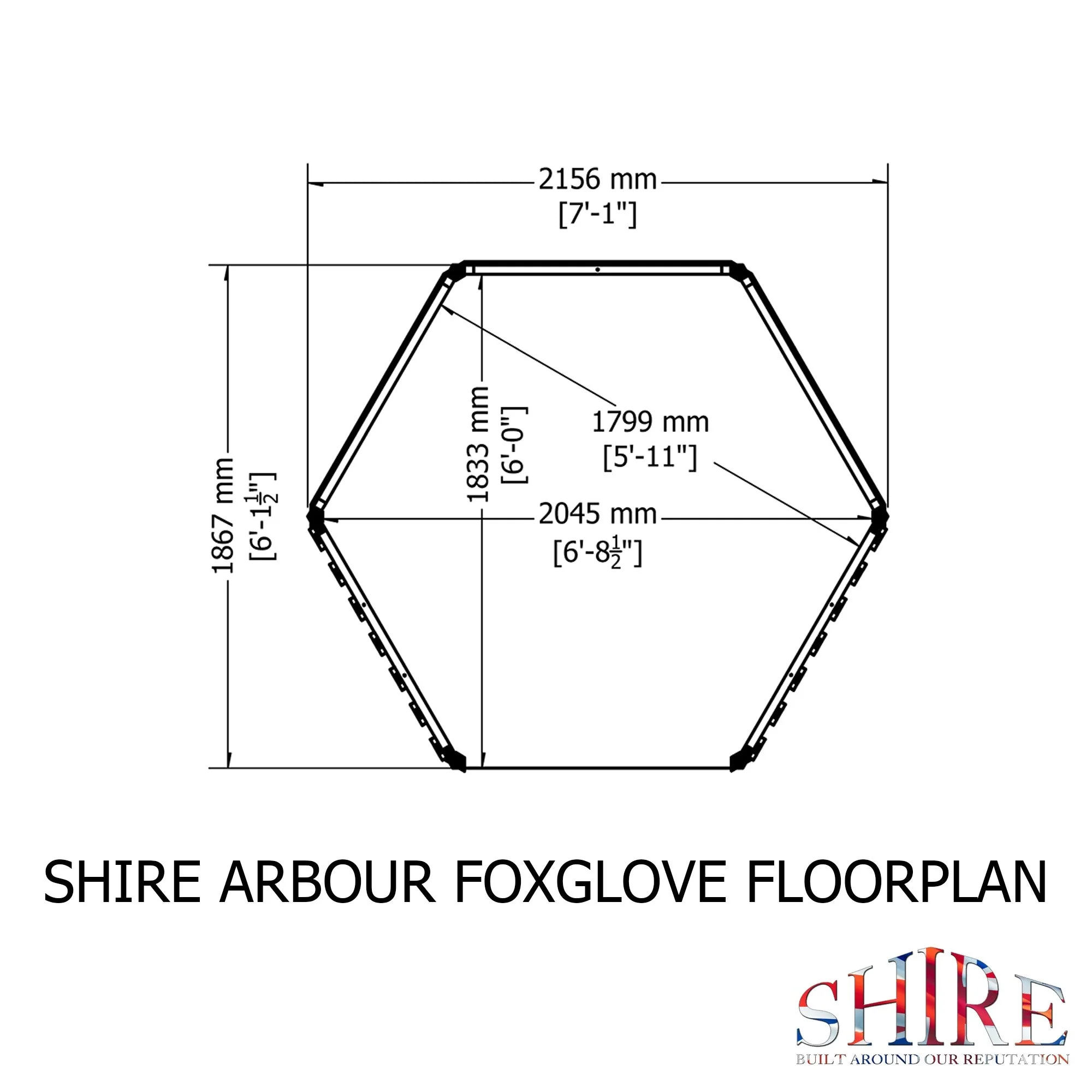Shire Garden Arbour 6' x 7' - Image 3