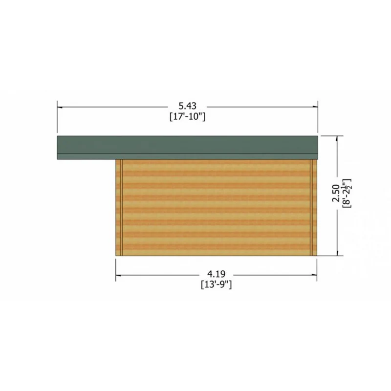 Shire Glenmore 13' 8" x 13' 8" Apex Log Cabin - Premium 44mm Cladding Tongue & Groove - Image 8