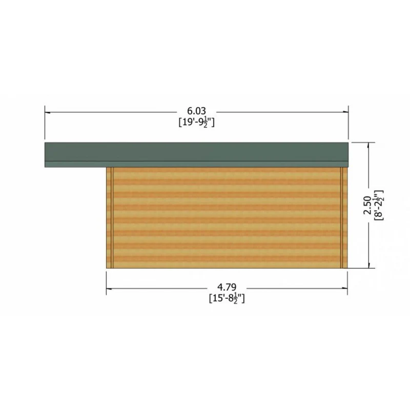 Shire Glenmore 15' 6" x 15' 8" Apex Log Cabin - Premium 44mm Cladding Tongue & Groove - Image 8