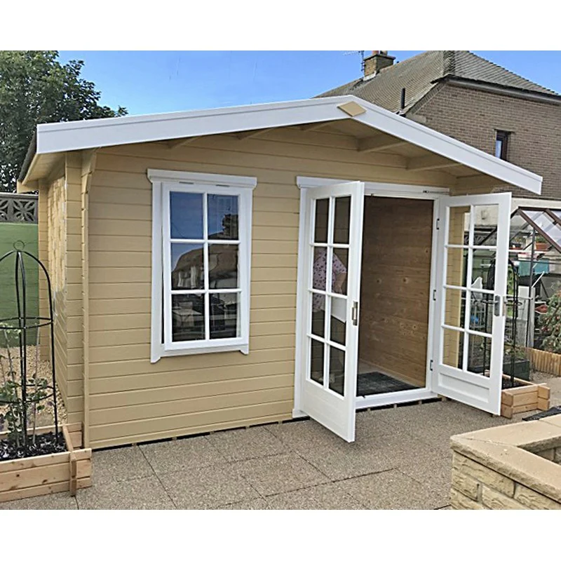 Shire Glenmore 9' 9" x 7' 10" Apex Log Cabin - Premium 28mm Cladding Tongue & Groove - Image 4