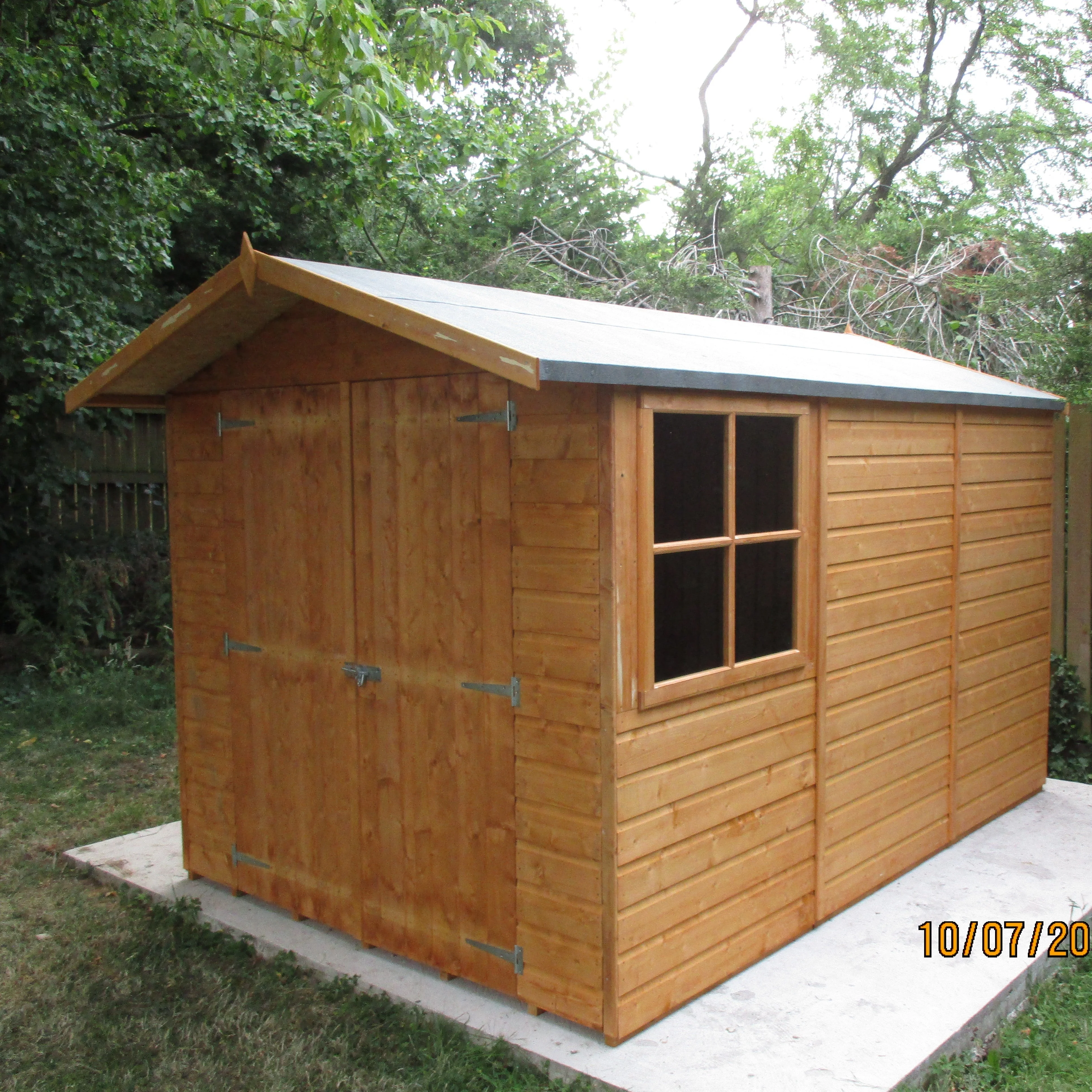 Shire Guernsey 7' x 10' 11" Apex Shed - Premium Dip Treated Shiplap - Image 7