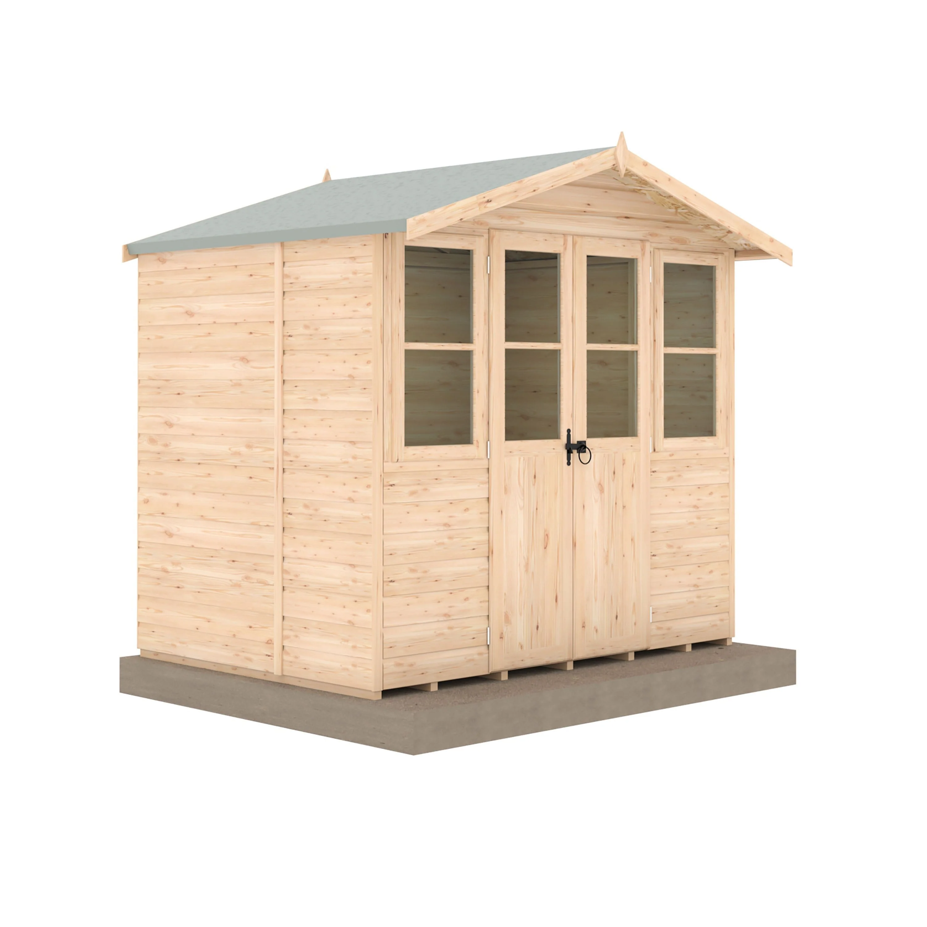 Haddon 4' 10" x 6' 8" Apex Summerhouse - Premium Dip Treated Shiplap - Image 7