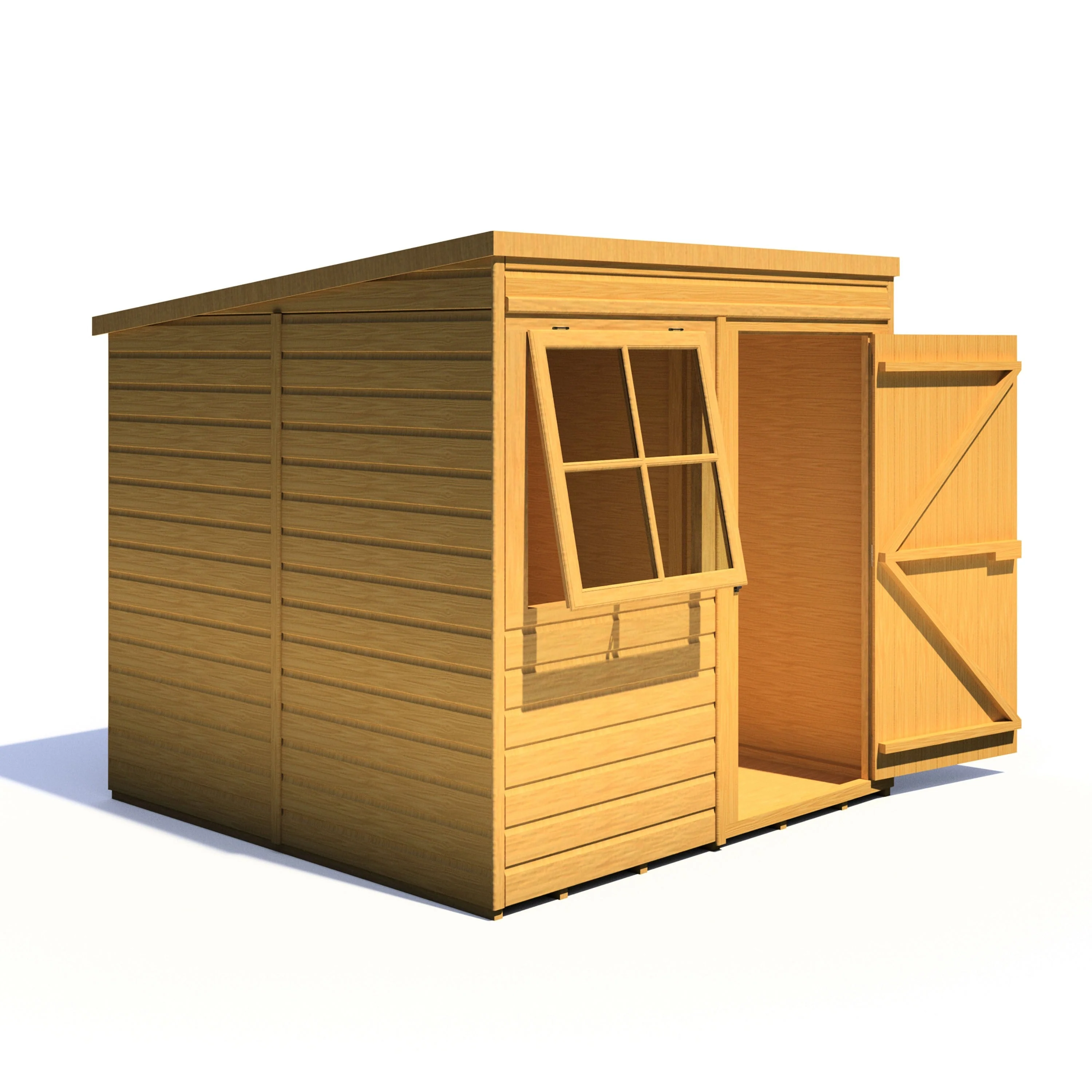 Hampshire 6' 3" x 6' 8" Pent Shed - Premium Dip Treated Shiplap - Image 6