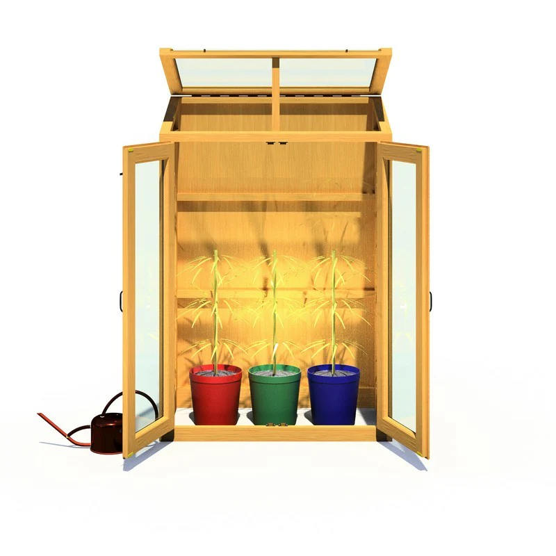 Shire Heydon 1' 8" x 3' 5" Pent Greenhouse - Classic Coated - Image 2