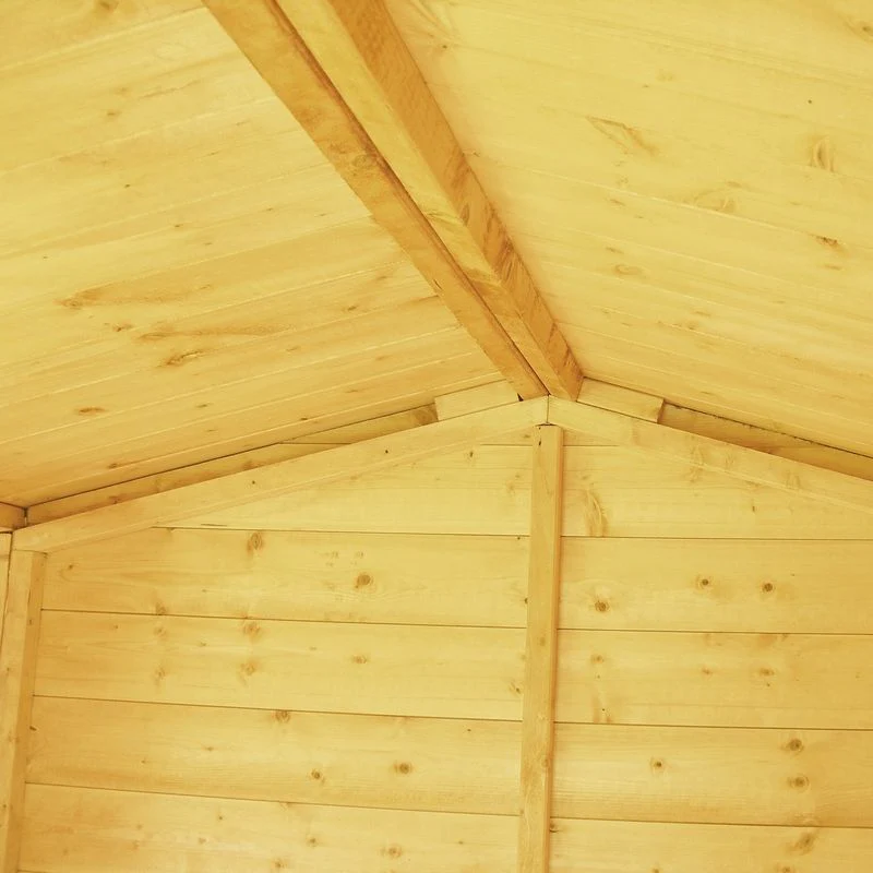 Shire Hi Spec 4' 4" x 6' 2" Apex Shed - Premium Dip Treated Shiplap - Image 3
