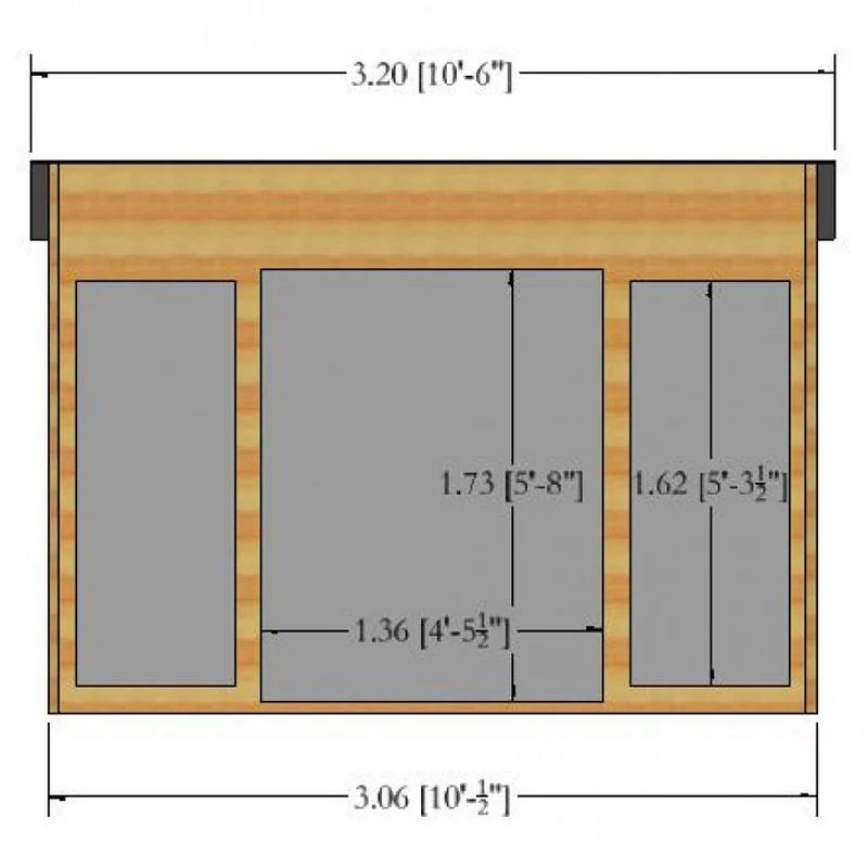 Shire Highclere 10' 5" x 7' 10" Pent Summerhouse - Premium Dip Treated Shiplap - Image 2