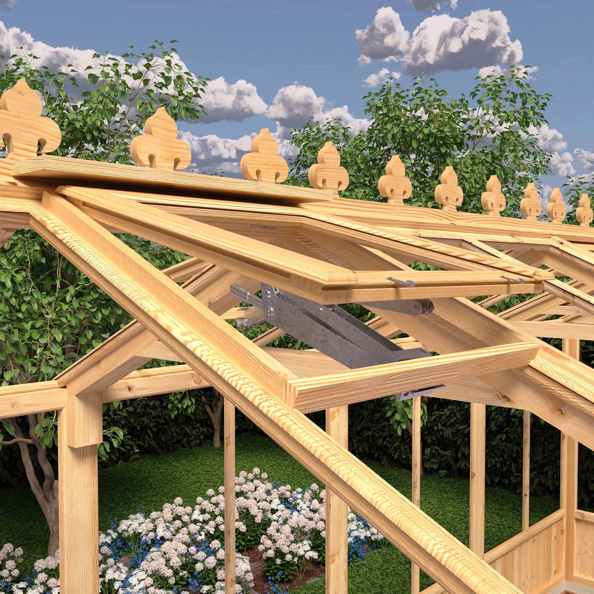 Shire Holkham 11' 8" x 6' 2" Apex Greenhouse - Premium Coated - Image 12
