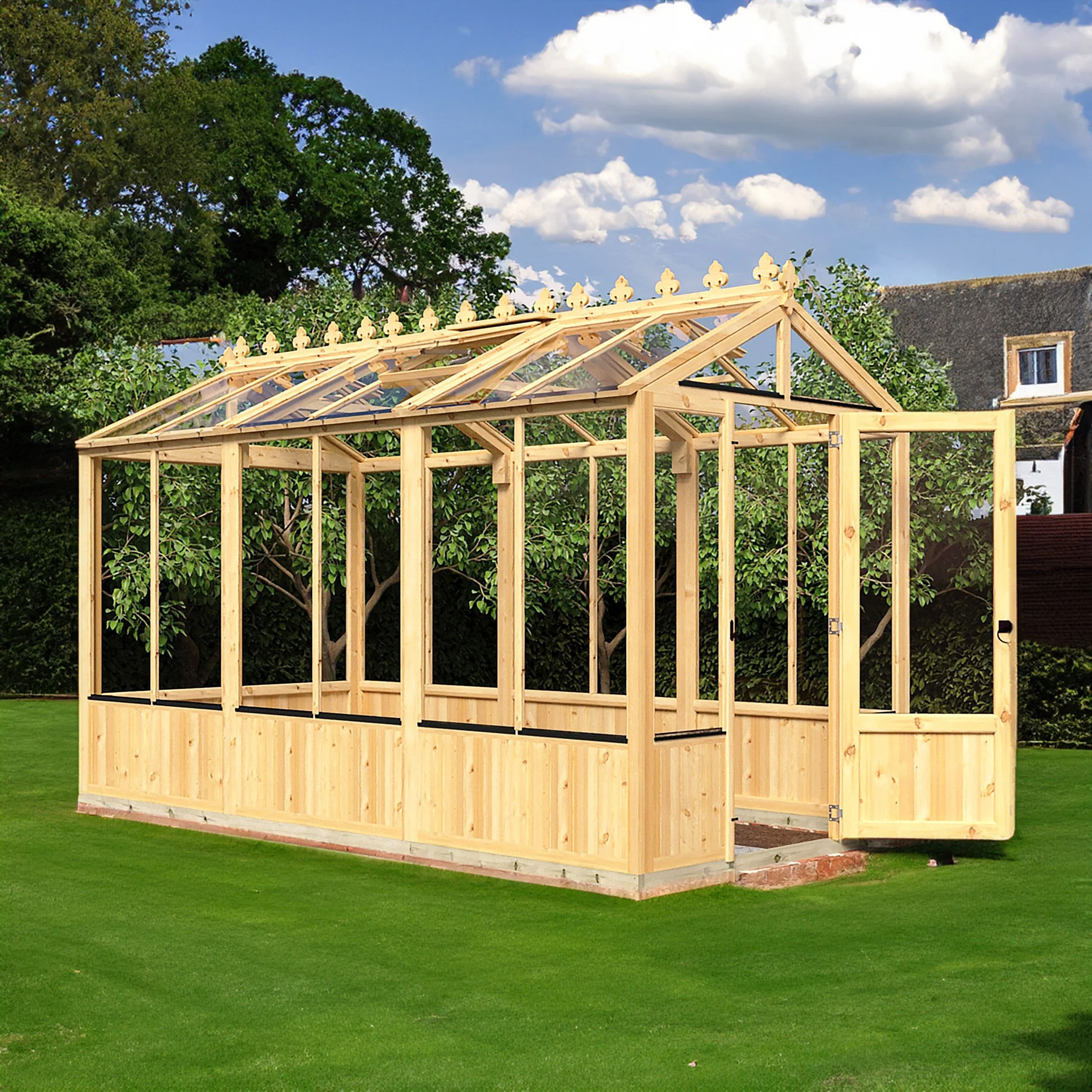 Shire Holkham 11' 8" x 6' 2" Apex Greenhouse - Premium Coated - Image 2