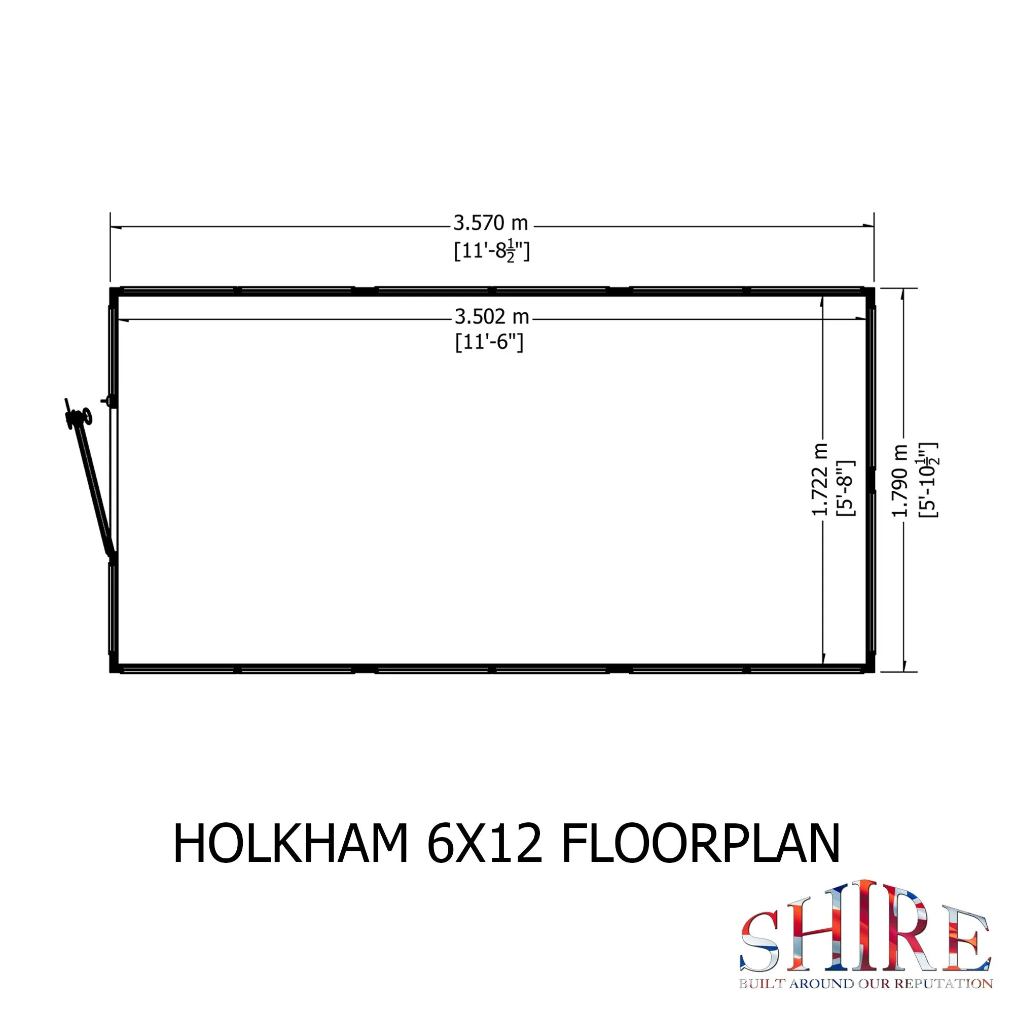 Shire Holkham 11' 8" x 6' 2" Apex Greenhouse - Premium Coated - Image 9