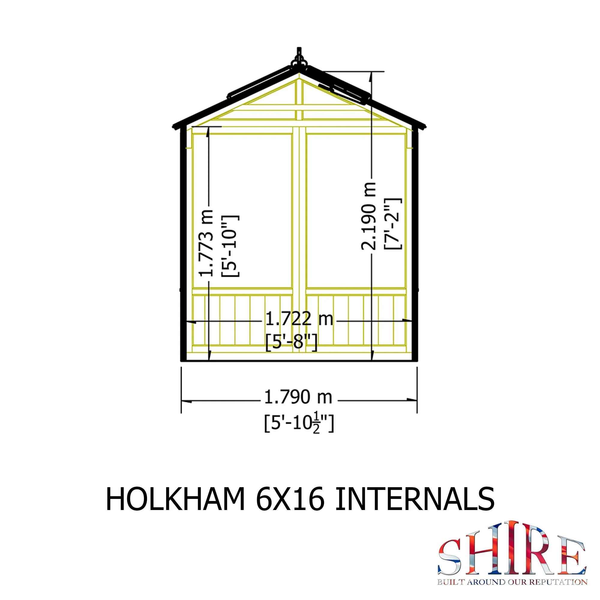 Shire Holkham 15' 7" x 6' 2" Apex Greenhouse - Premium Coated - Image 13