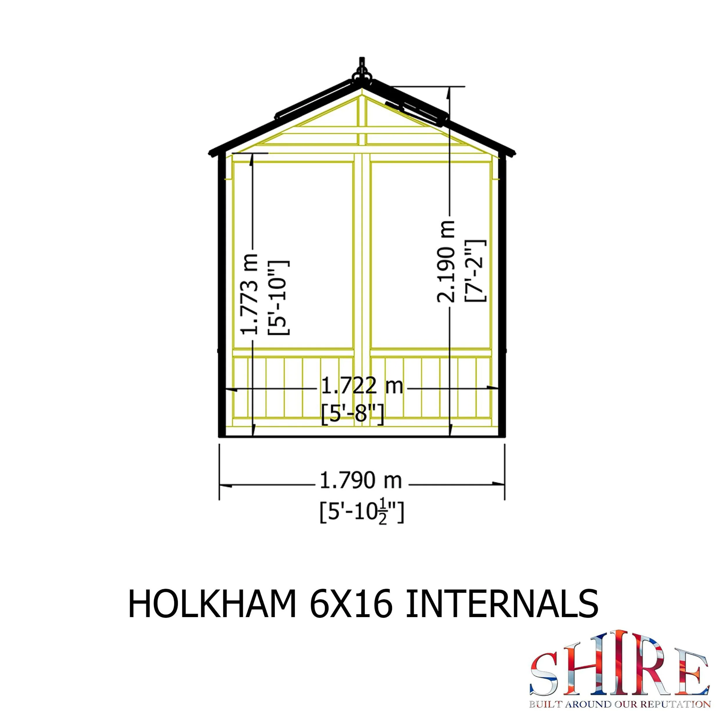Shire Holkham 15' 7" x 6' 2" Apex Greenhouse - Premium Coated - Image 16