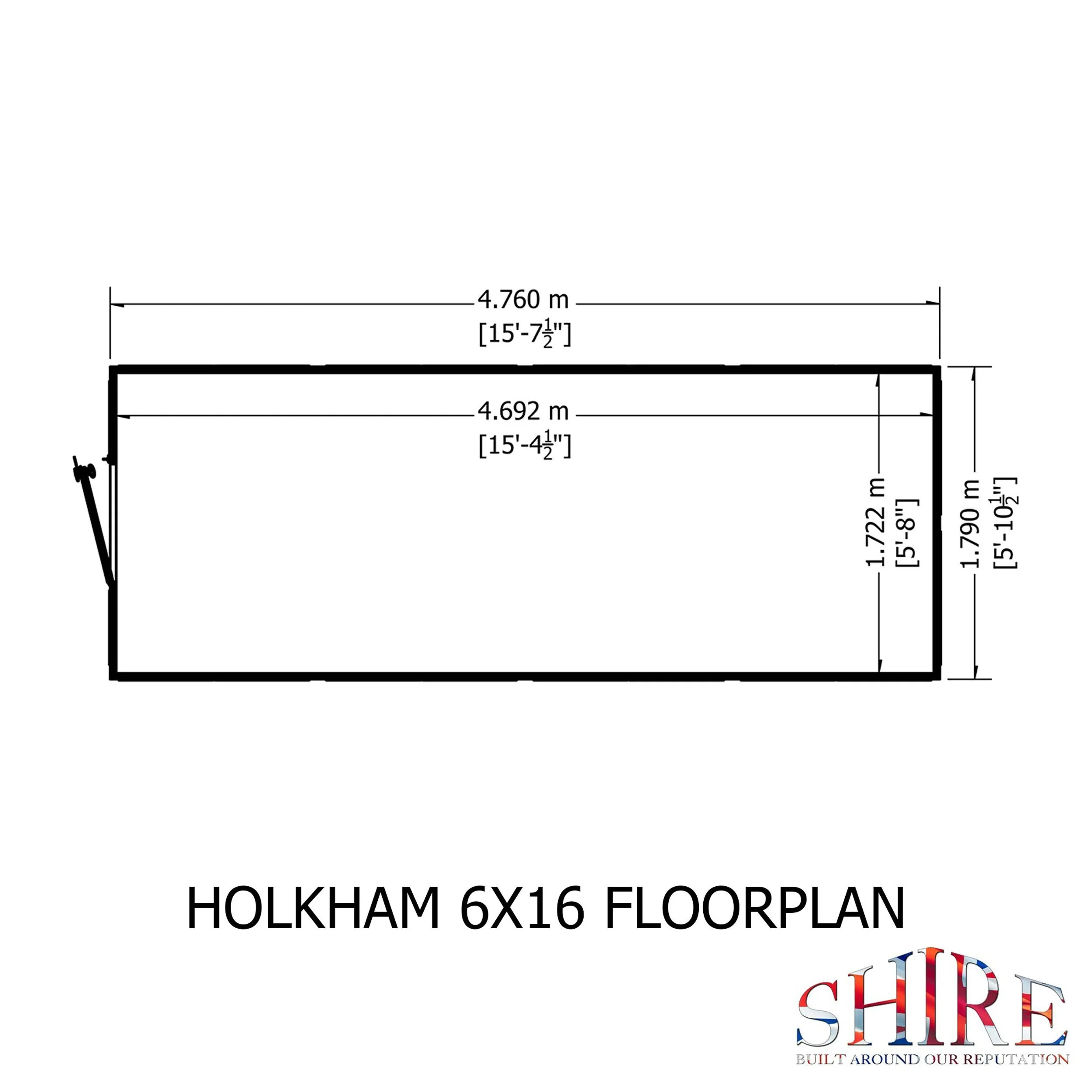 Shire Holkham 15' 7" x 6' 2" Apex Greenhouse - Premium Coated - Image 18