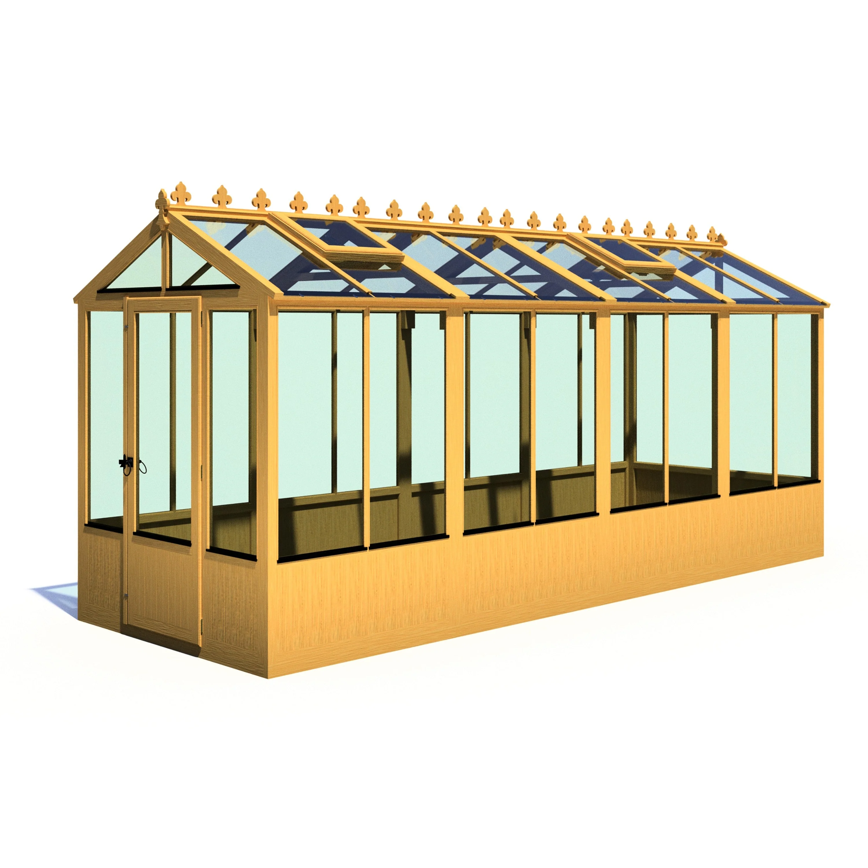 Shire Holkham 15' 7" x 6' 2" Apex Greenhouse - Premium Coated - Image 3