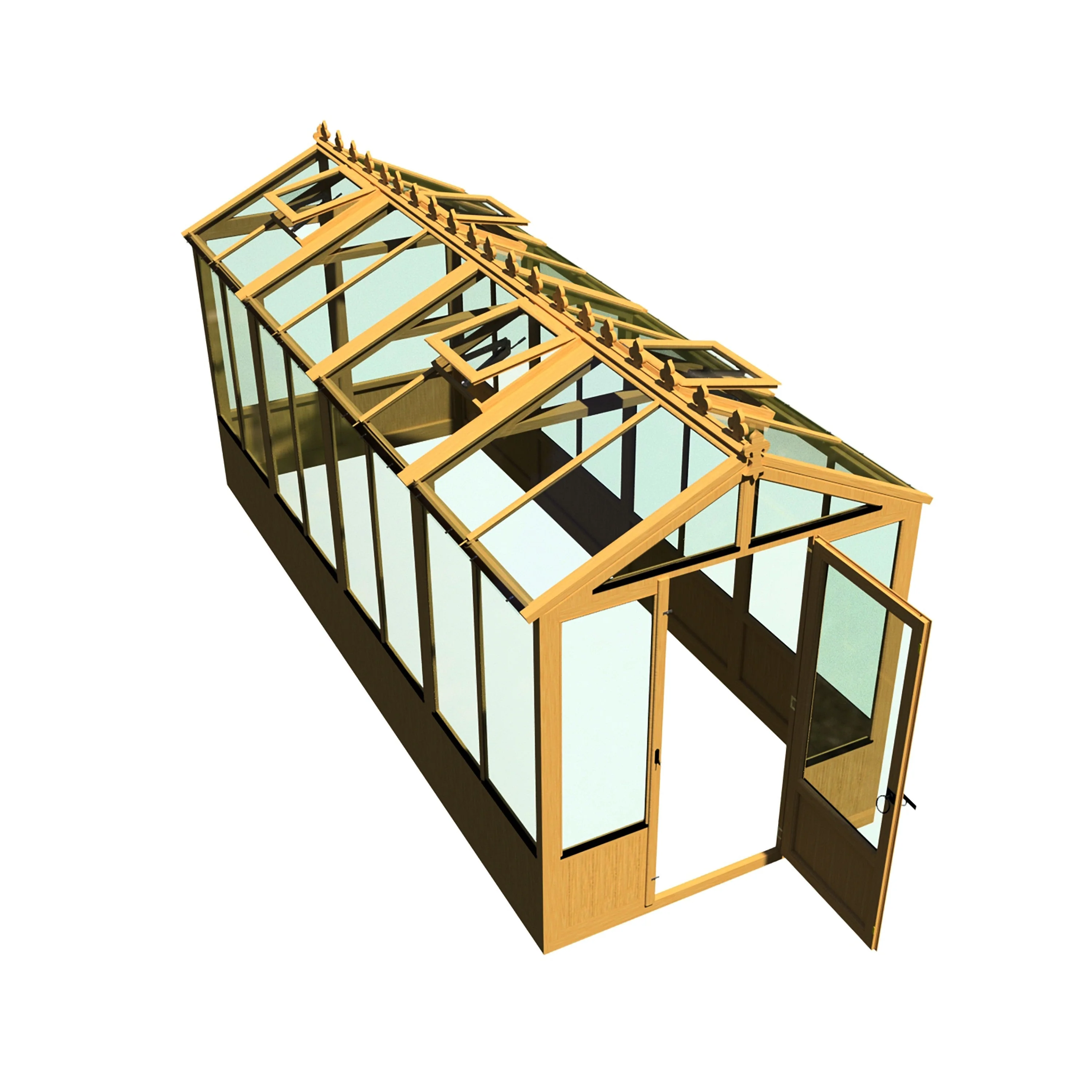 Shire Holkham 15' 7" x 6' 2" Apex Greenhouse - Premium Coated - Image 7