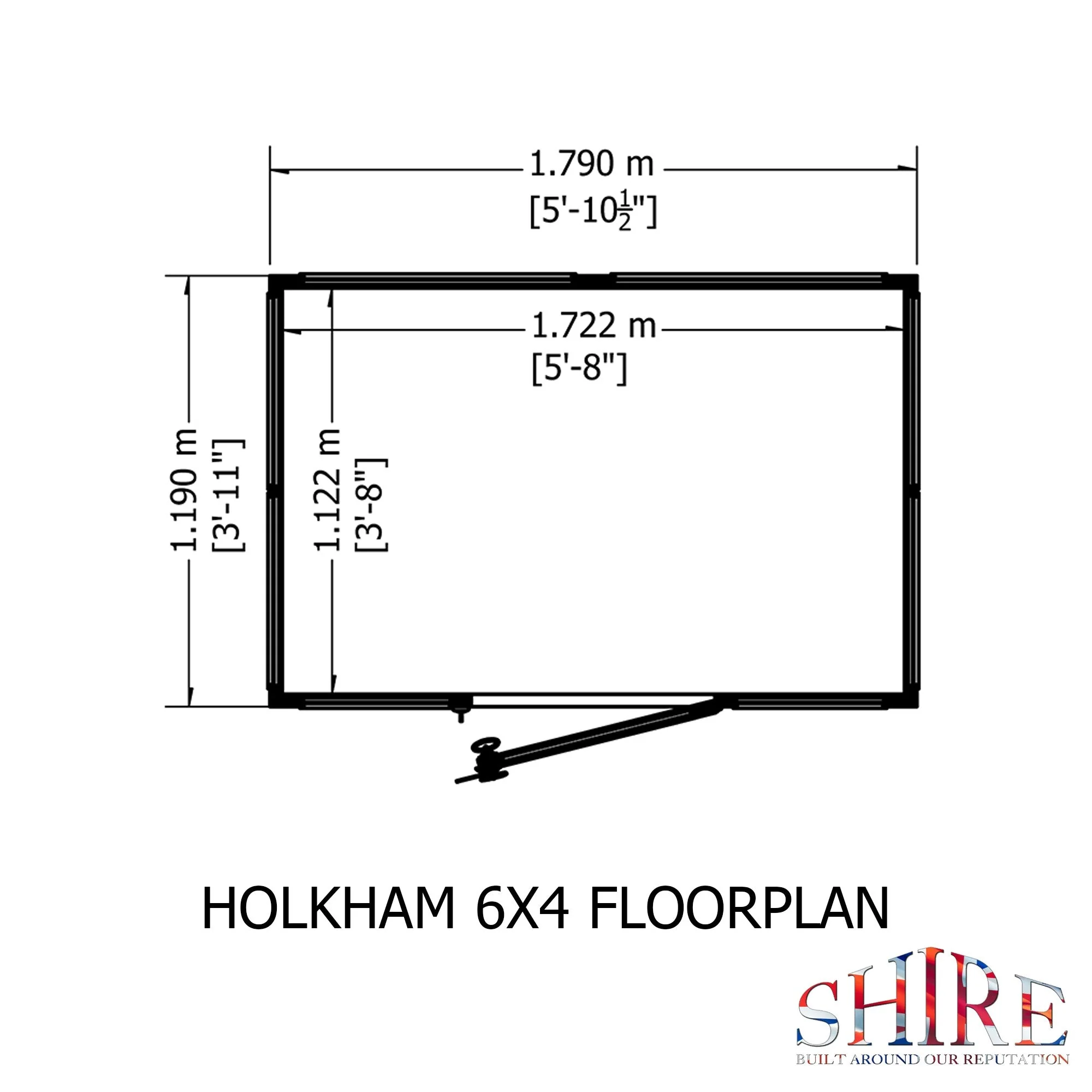Shire Holkham 3' 8" x 5' 10" Apex Greenhouse - Classic Coated - Image 4