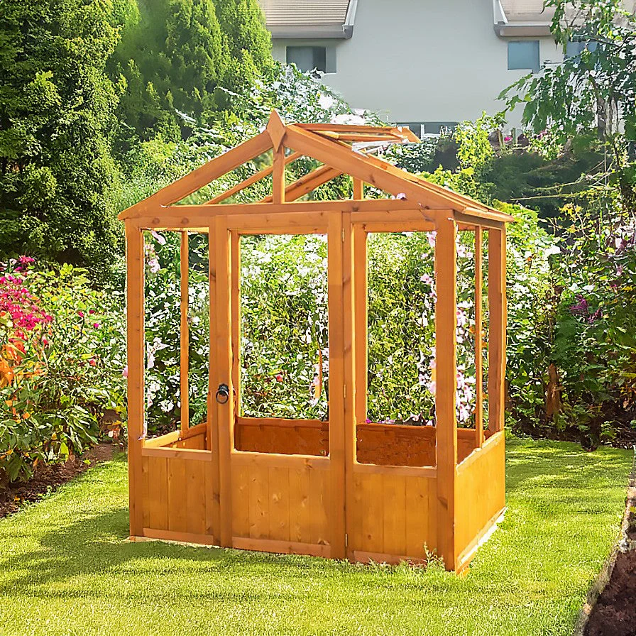 Shire Holkham 3' 8" x 5' 10" Apex Greenhouse - Classic Coated - Image 5
